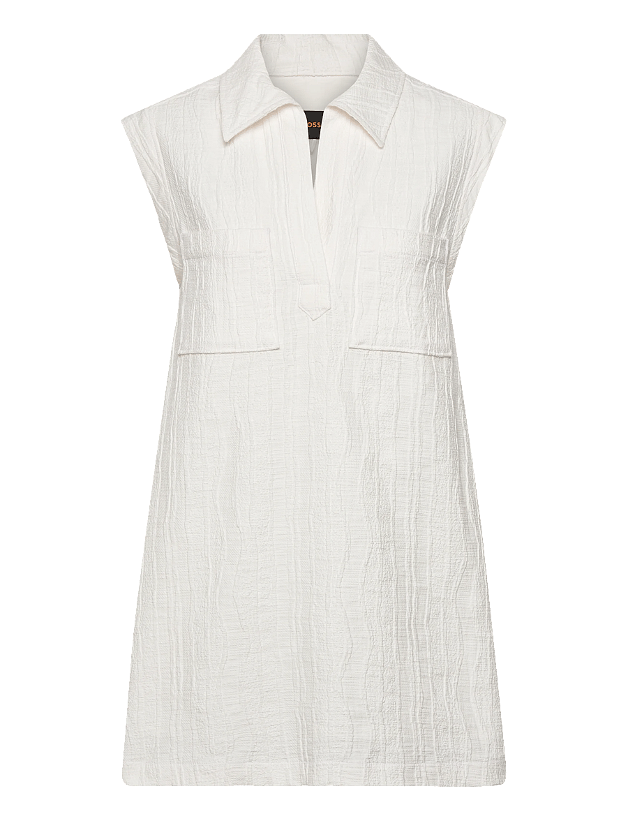 BOSS - C_Daratela - skjortklänningar - white - 1