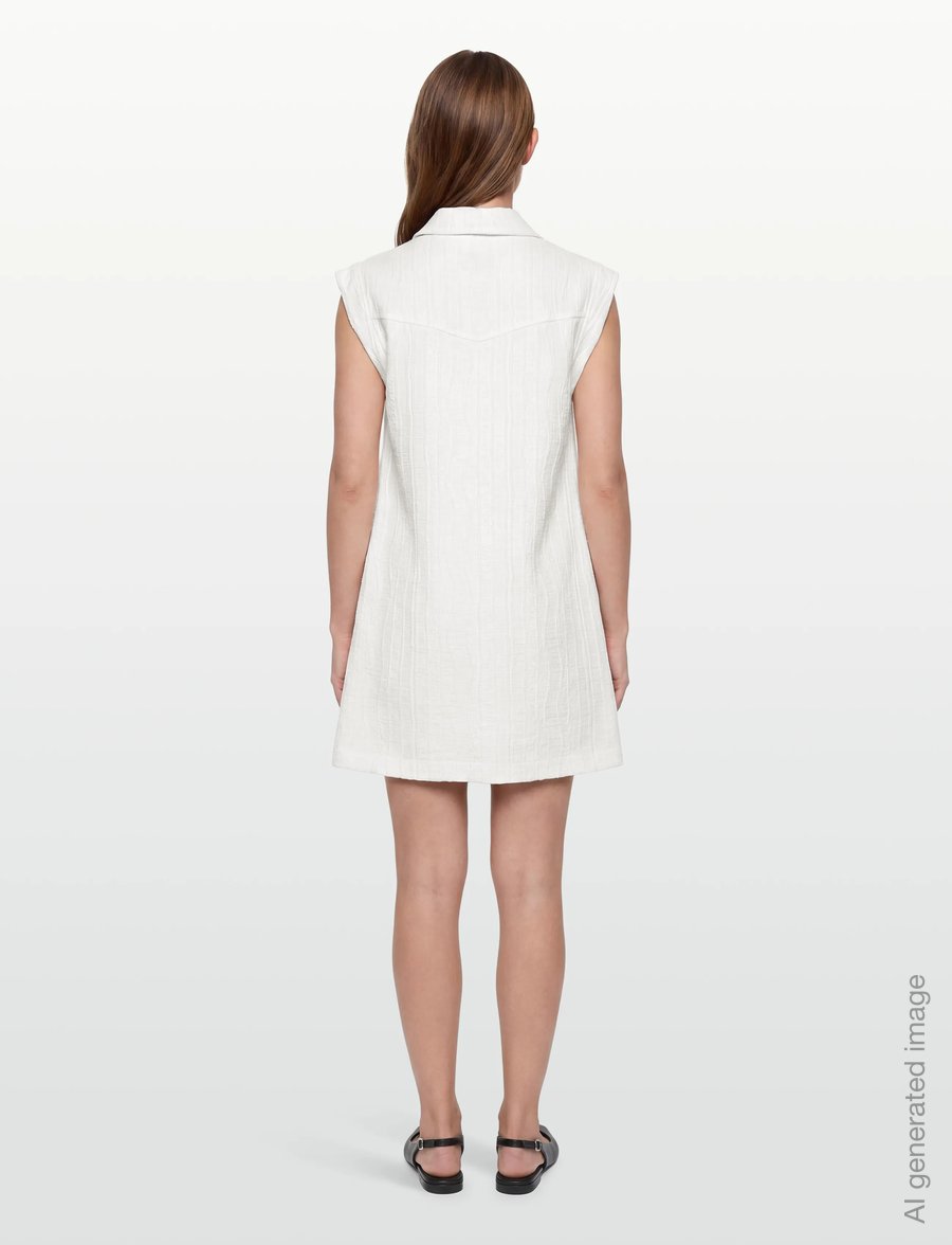 BOSS - C_Daratela - skjortklänningar - white - 4