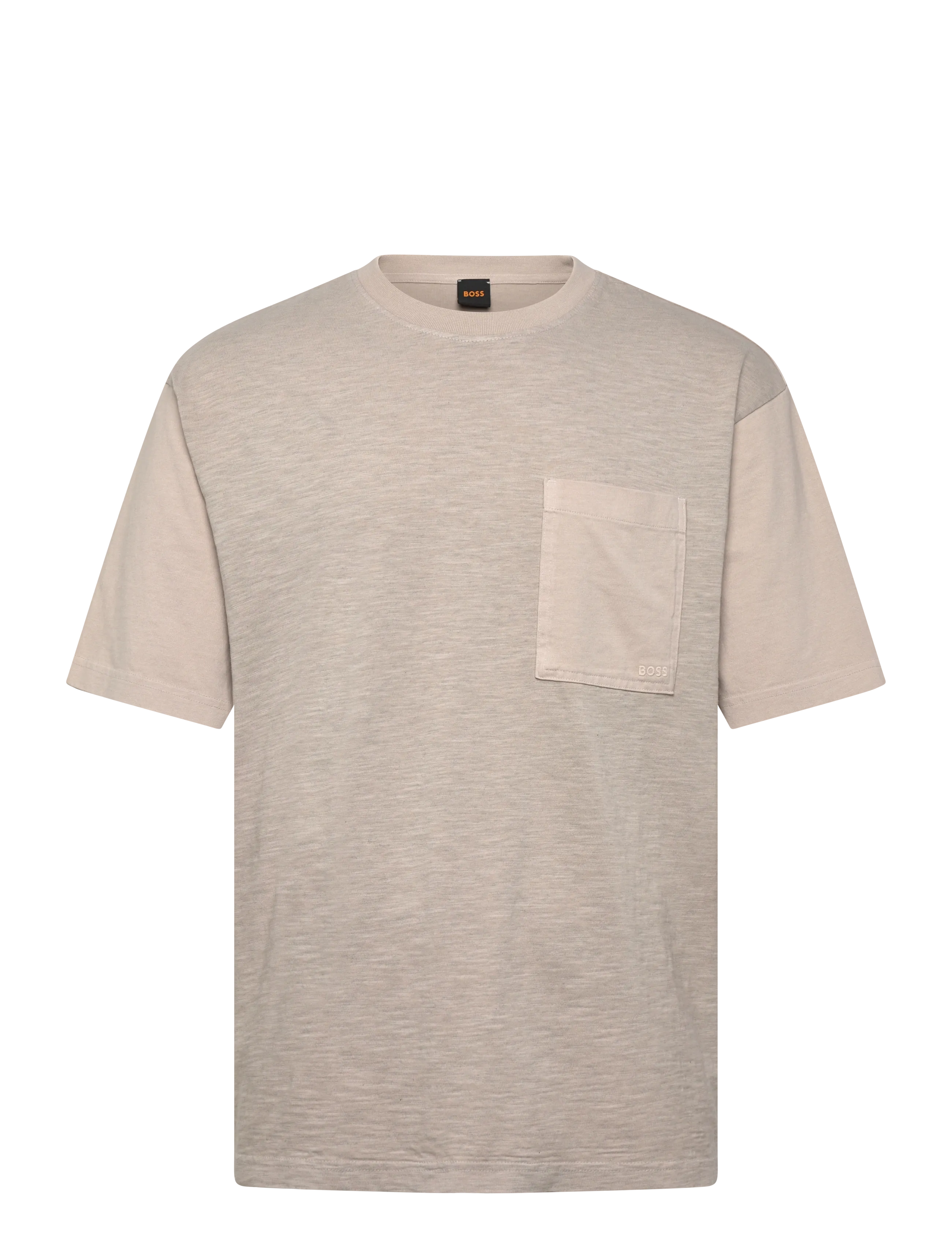 BOSS Te_Laser - T-shirts - OPEN GREY / beige