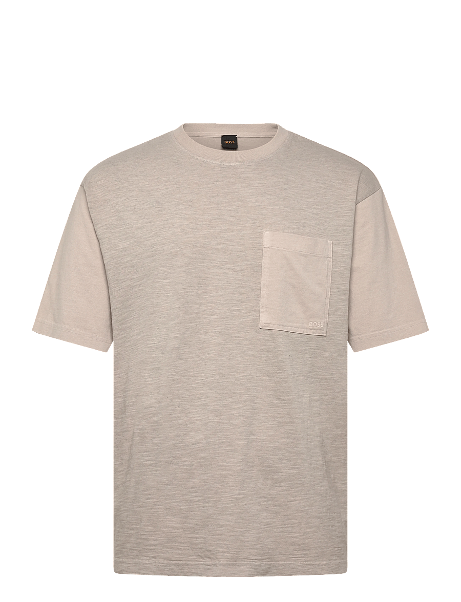 BOSS - Te_Laser - kurzärmelige t-shirts - open grey - 1