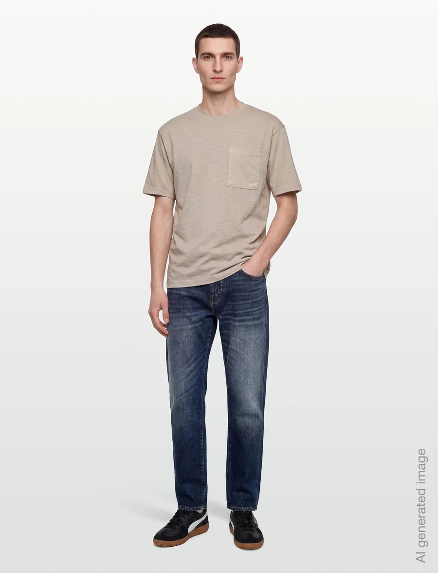 BOSS - Te_Laser - kurzärmelige t-shirts - open grey - 0