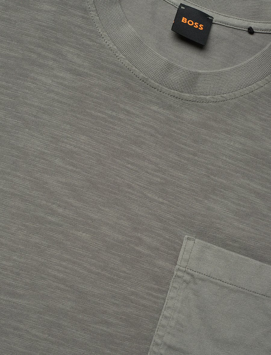 BOSS - Te_Laser - short-sleeved t-shirts - open grey - 5