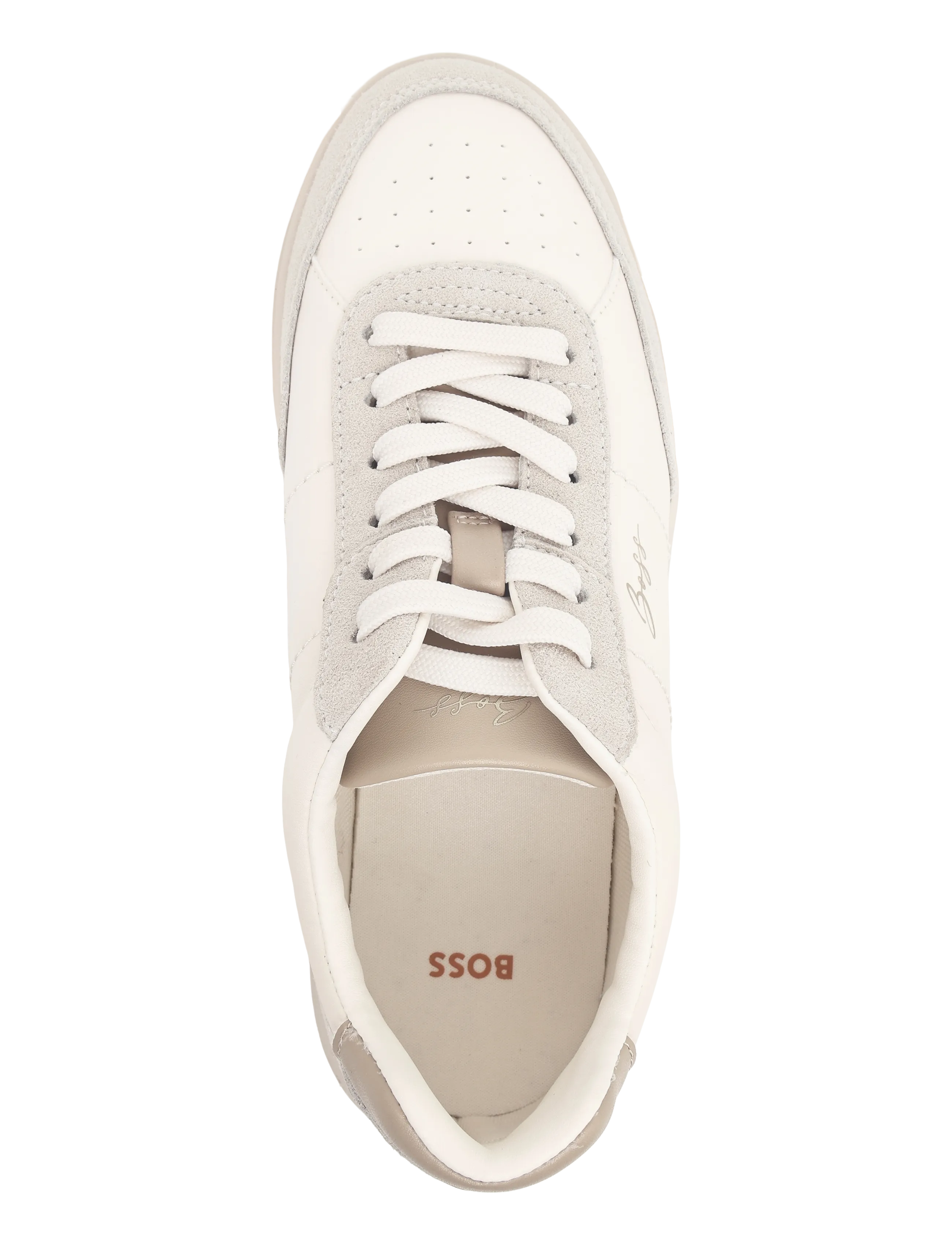 BOSS - Everlynn_Tenn_pumf - låga sneakers - open white - 3