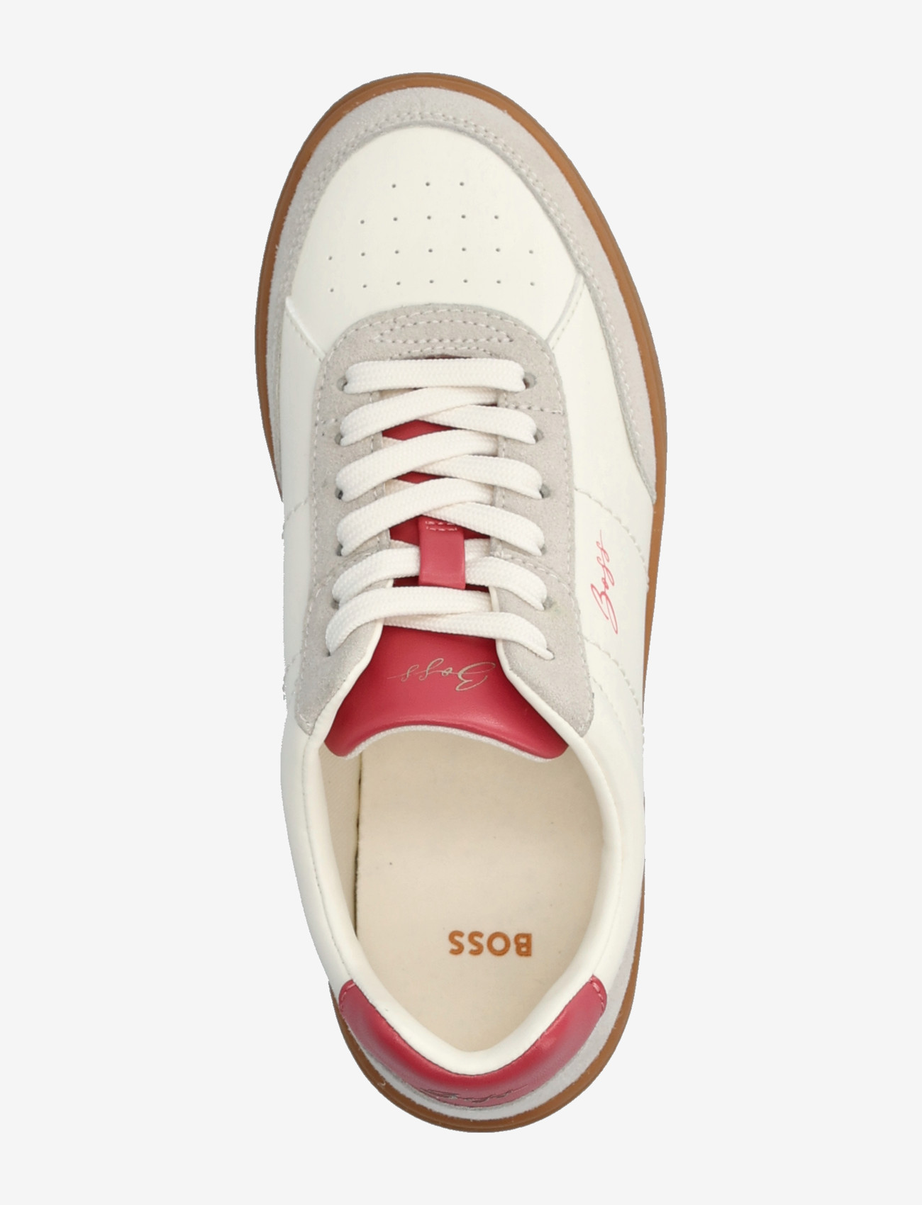 BOSS - Everlynn_Tenn_pumf - lave sneakers - open white - 3