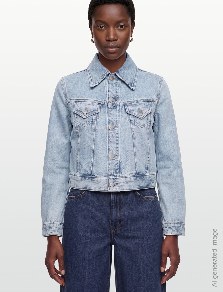 BOSS - C_TRUCKER JKT - spring jackets - open blue - 3