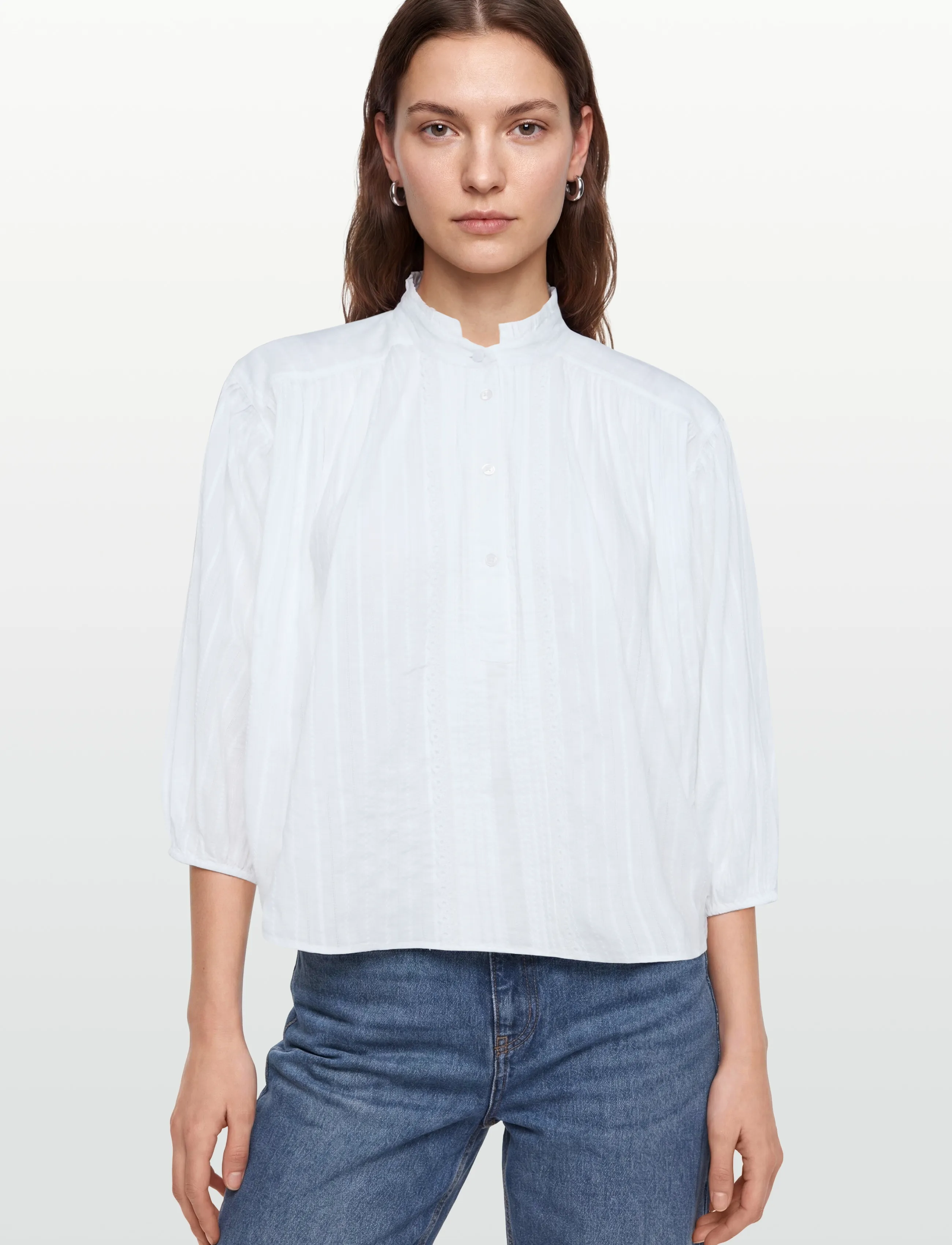BOSS - C_Biley - langerma blússur - white - 3