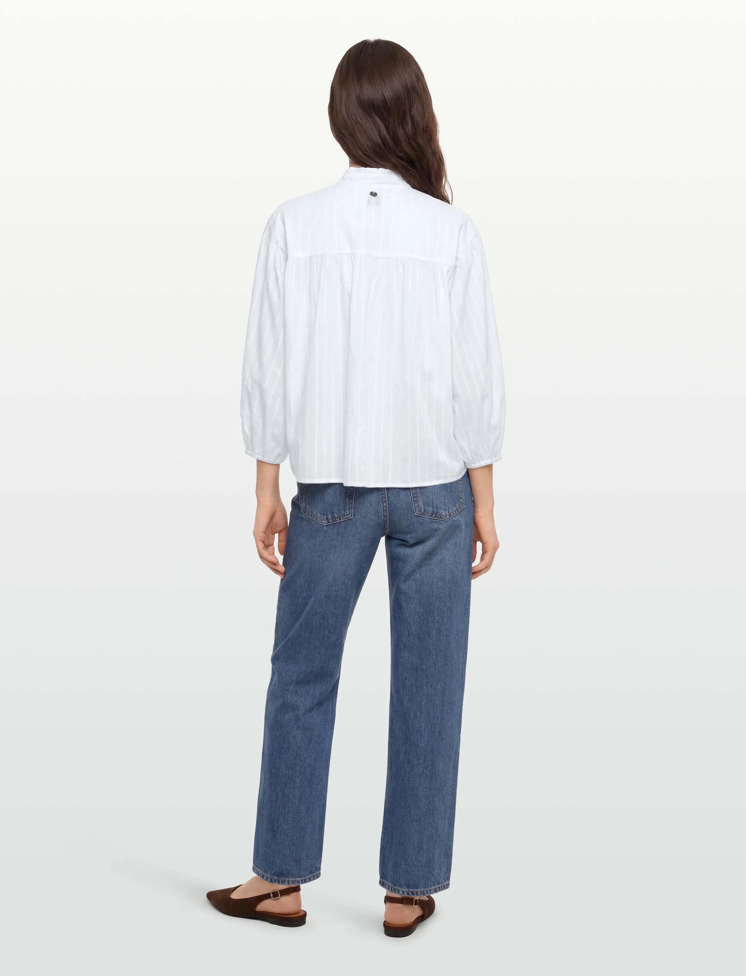 BOSS - C_Biley - langerma blússur - white - 4