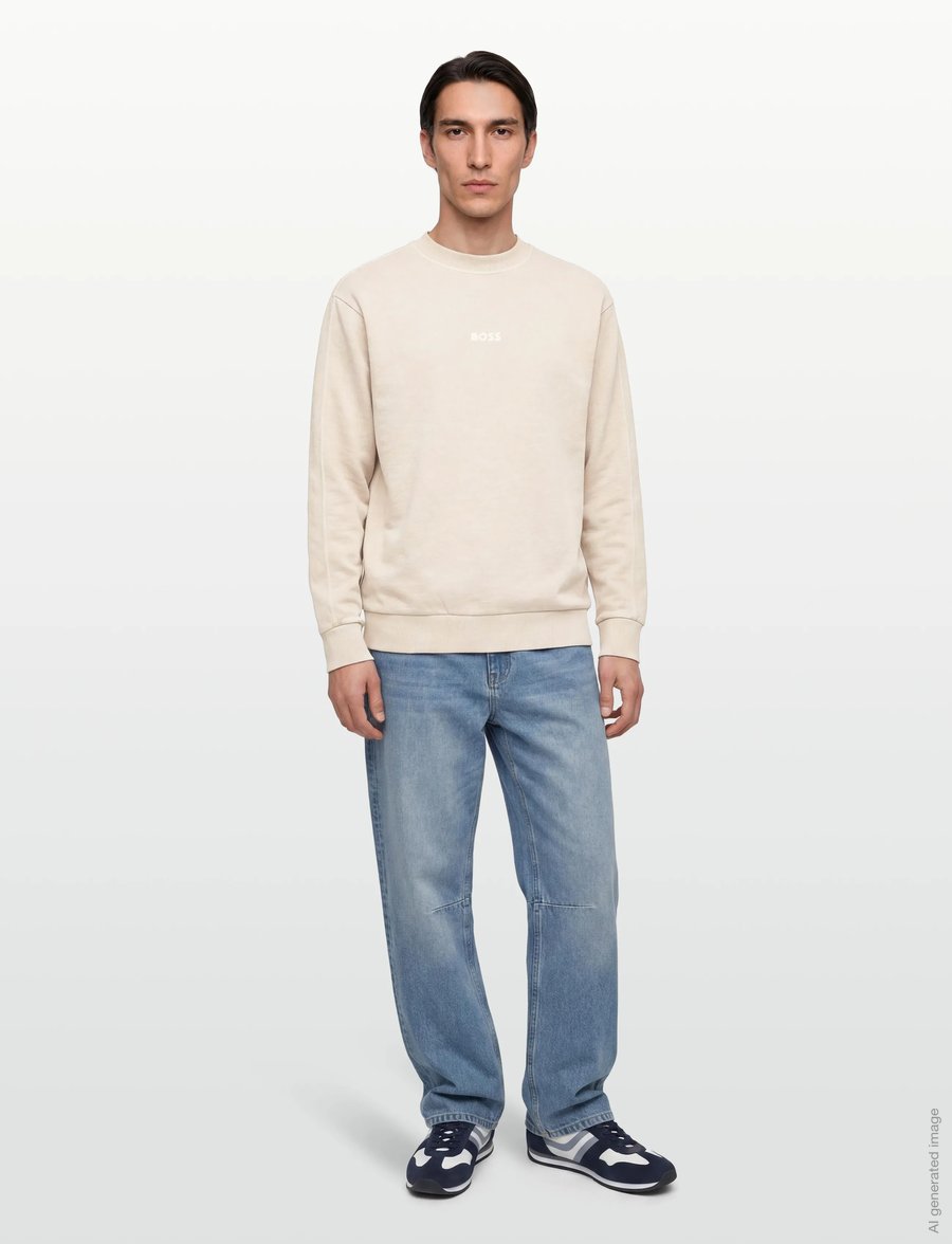 BOSS - We_Tile - sweatshirts - light beige - 0