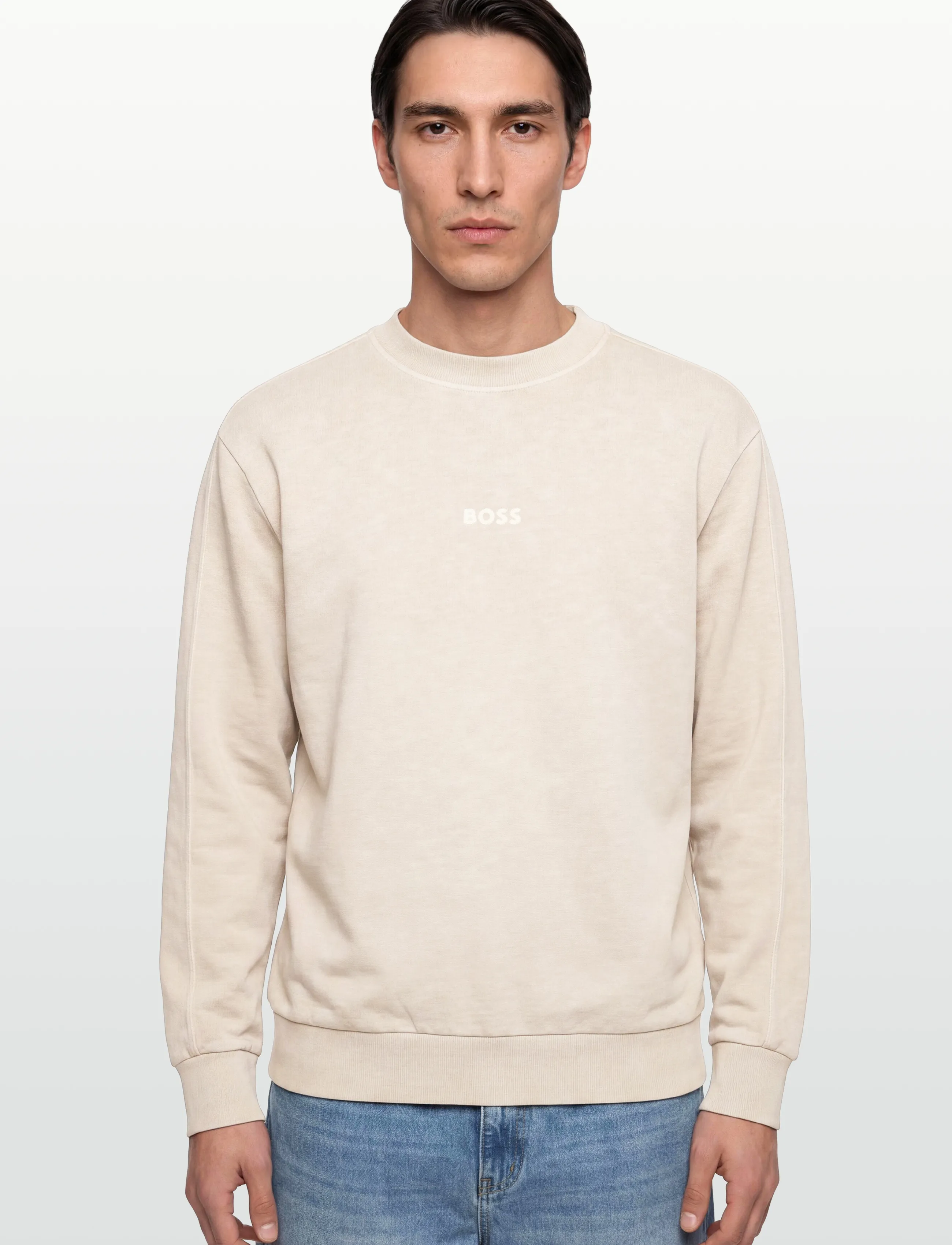 BOSS - We_Tile - sweatshirts - light beige - 3