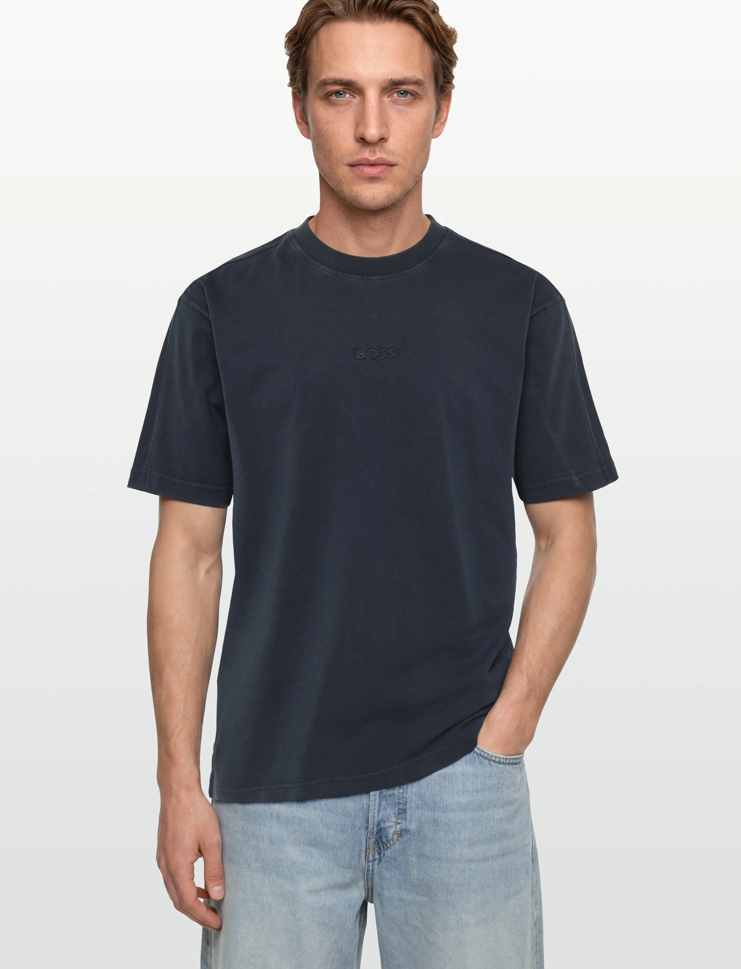 BOSS - Te_Tile - kortärmade t-shirts - dark blue - 3