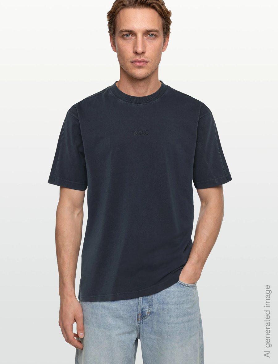 BOSS - Te_Tile - kortärmade t-shirts - dark blue - 3