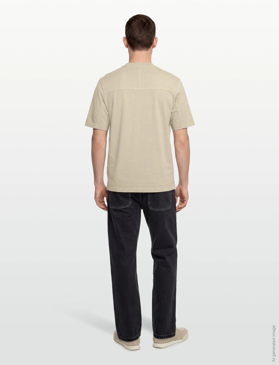 BOSS - Te_Tile - kurzärmelige t-shirts - light beige - 4