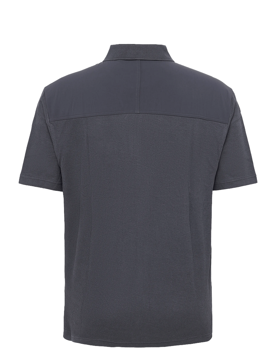 BOSS - Pe_RibNylon - knitted polos - dark blue - 1