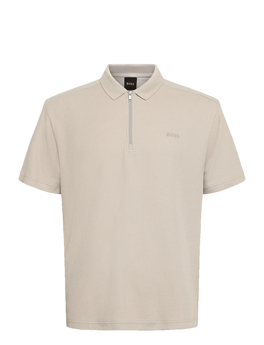 BOSS - Pe_RibNylon - polostrik - light beige - 0