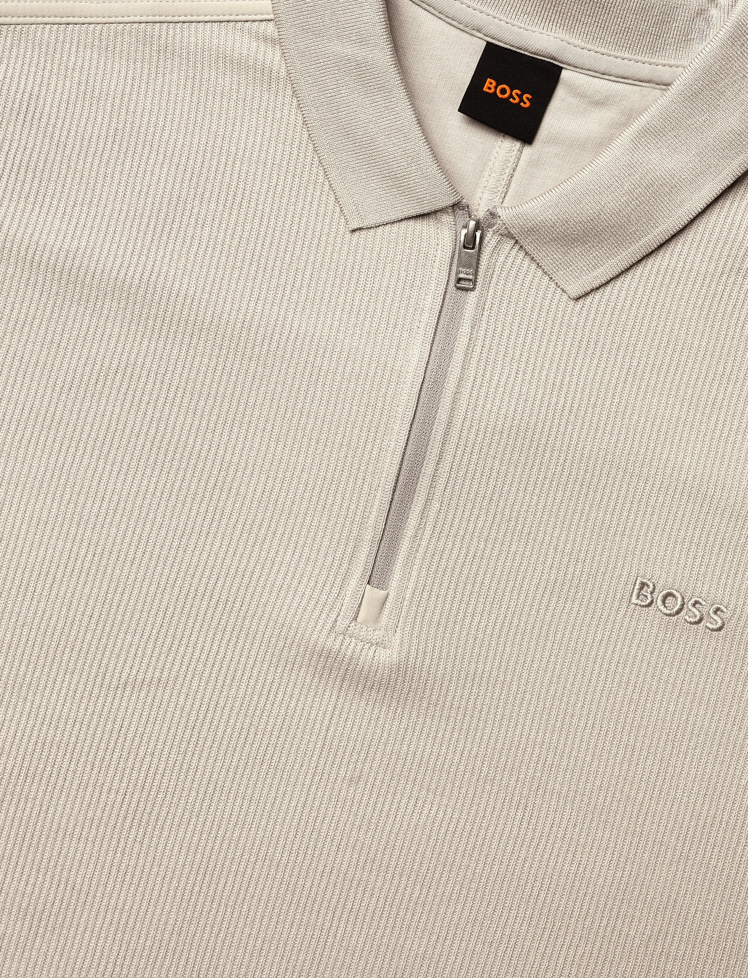 BOSS - Pe_RibNylon - polostrik - light beige - 2