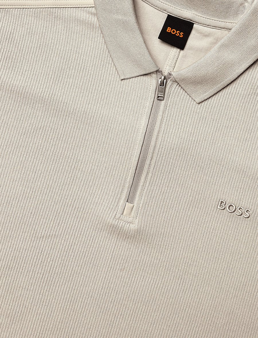 BOSS - Pe_RibNylon - polostrik - light beige - 2