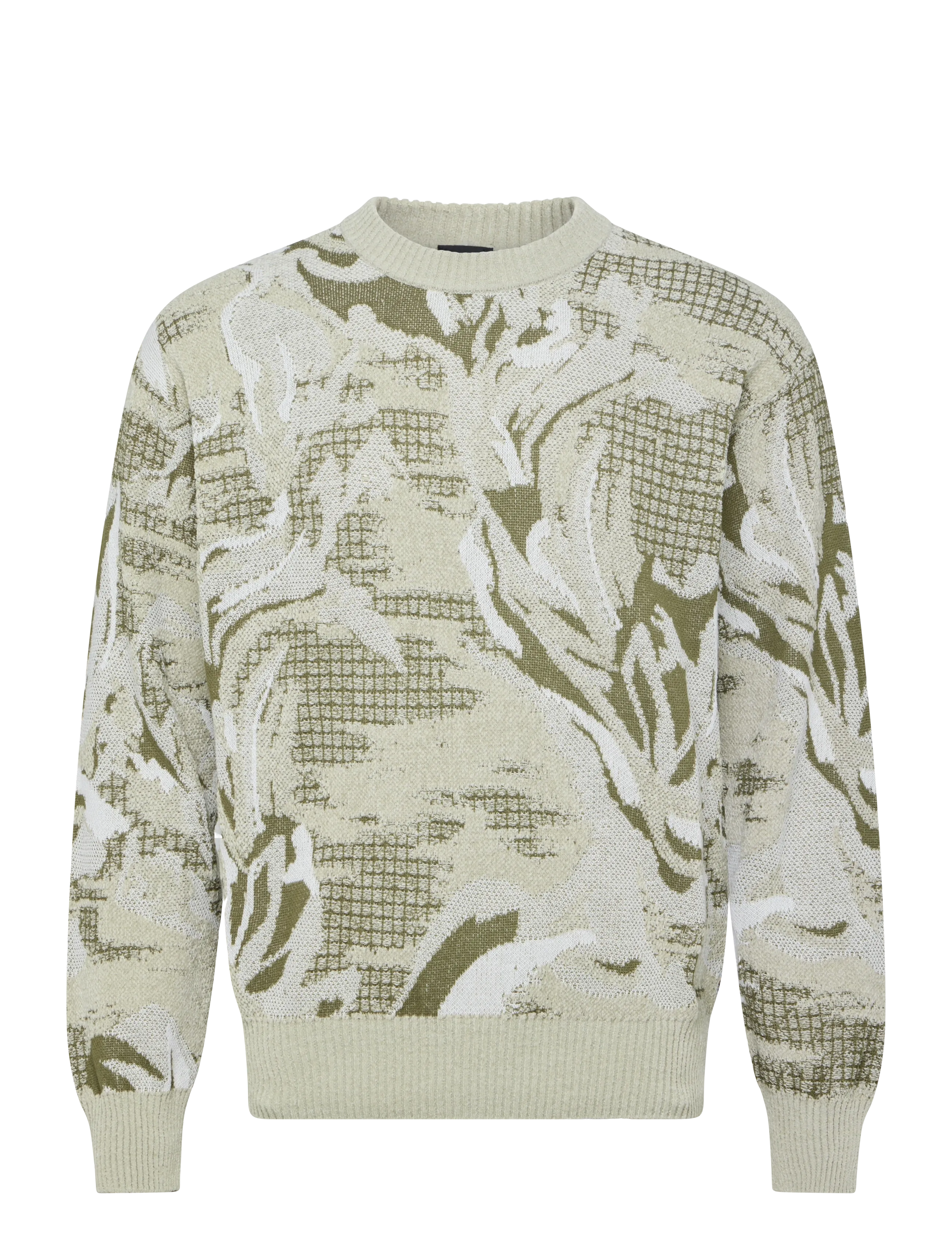 BOSS Afloralo - Ümmarguse kaelusega kudumid - LIGHT BEIGE / beige
