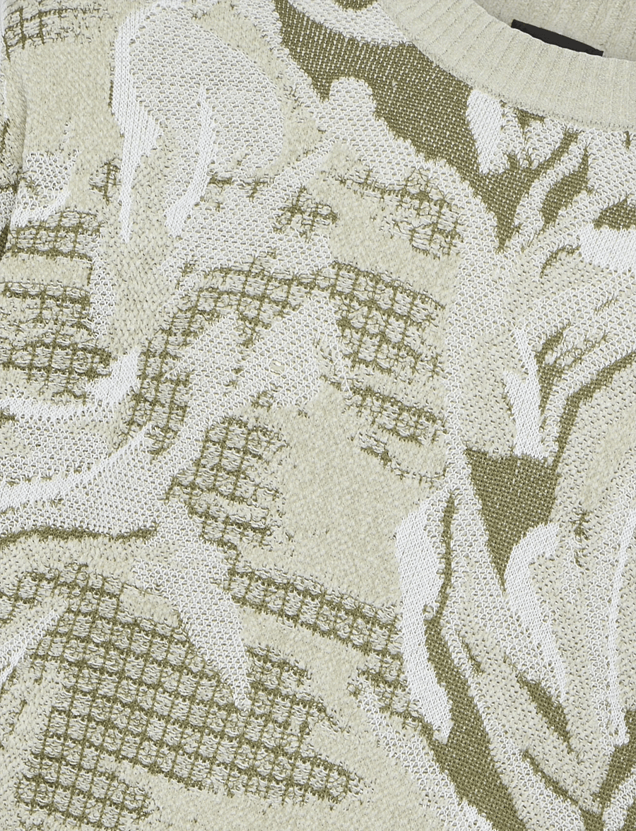 BOSS - Afloralo - rundhals - light beige - 2