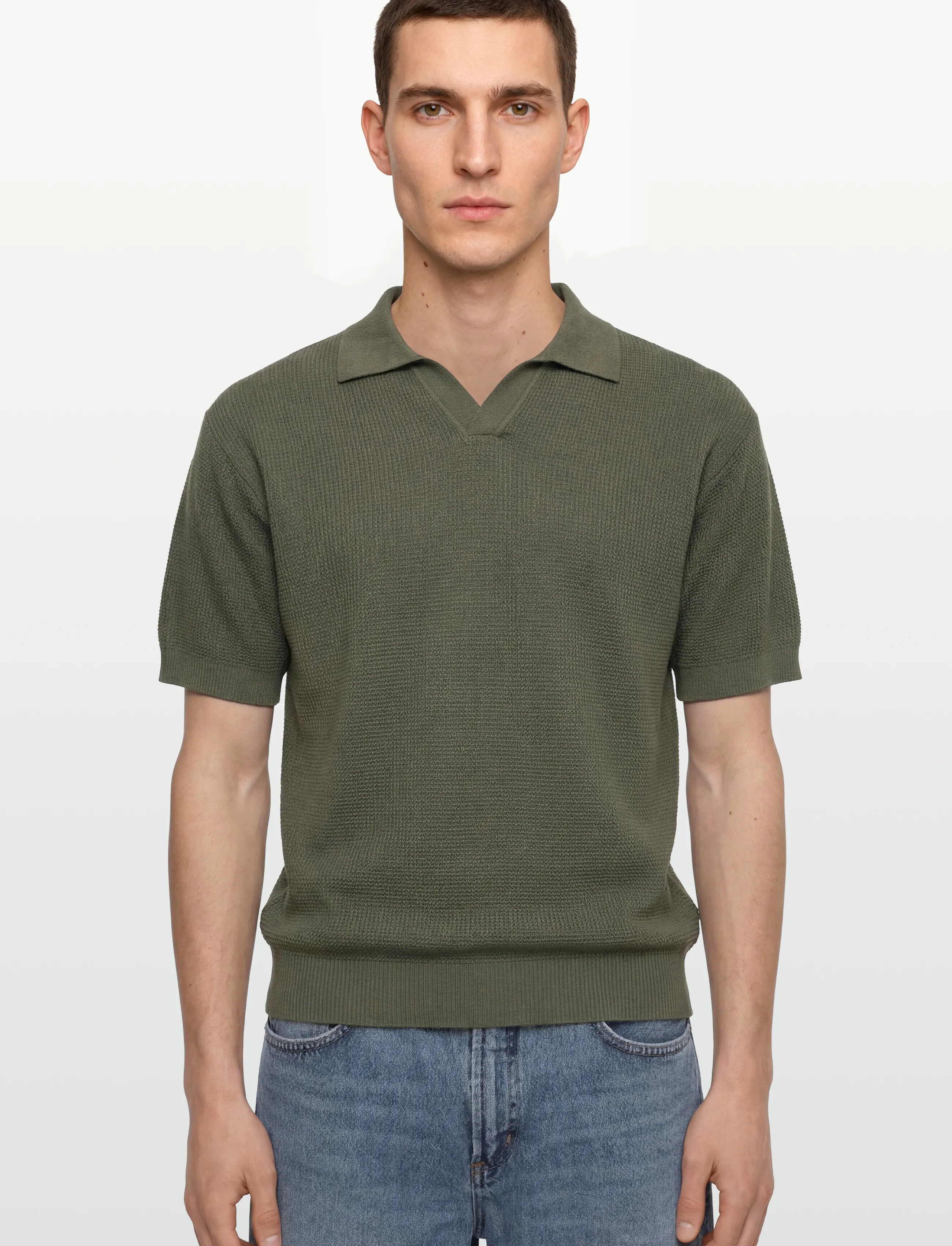 BOSS - Kocello - langärmlige strick-polohemden - bright green - 3