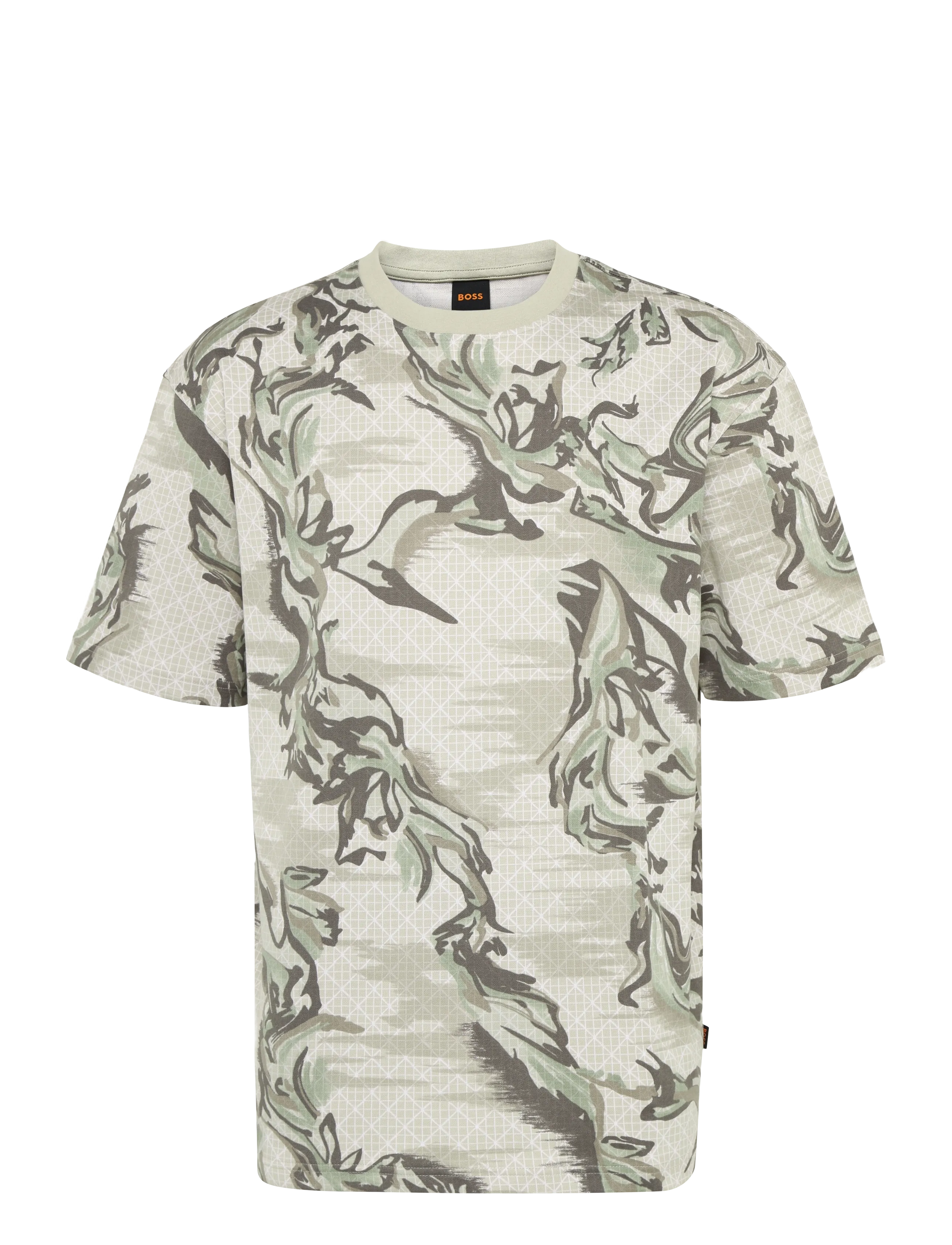 BOSS Te_Barb - T-Shirts - LIGHT BEIGE / beige
