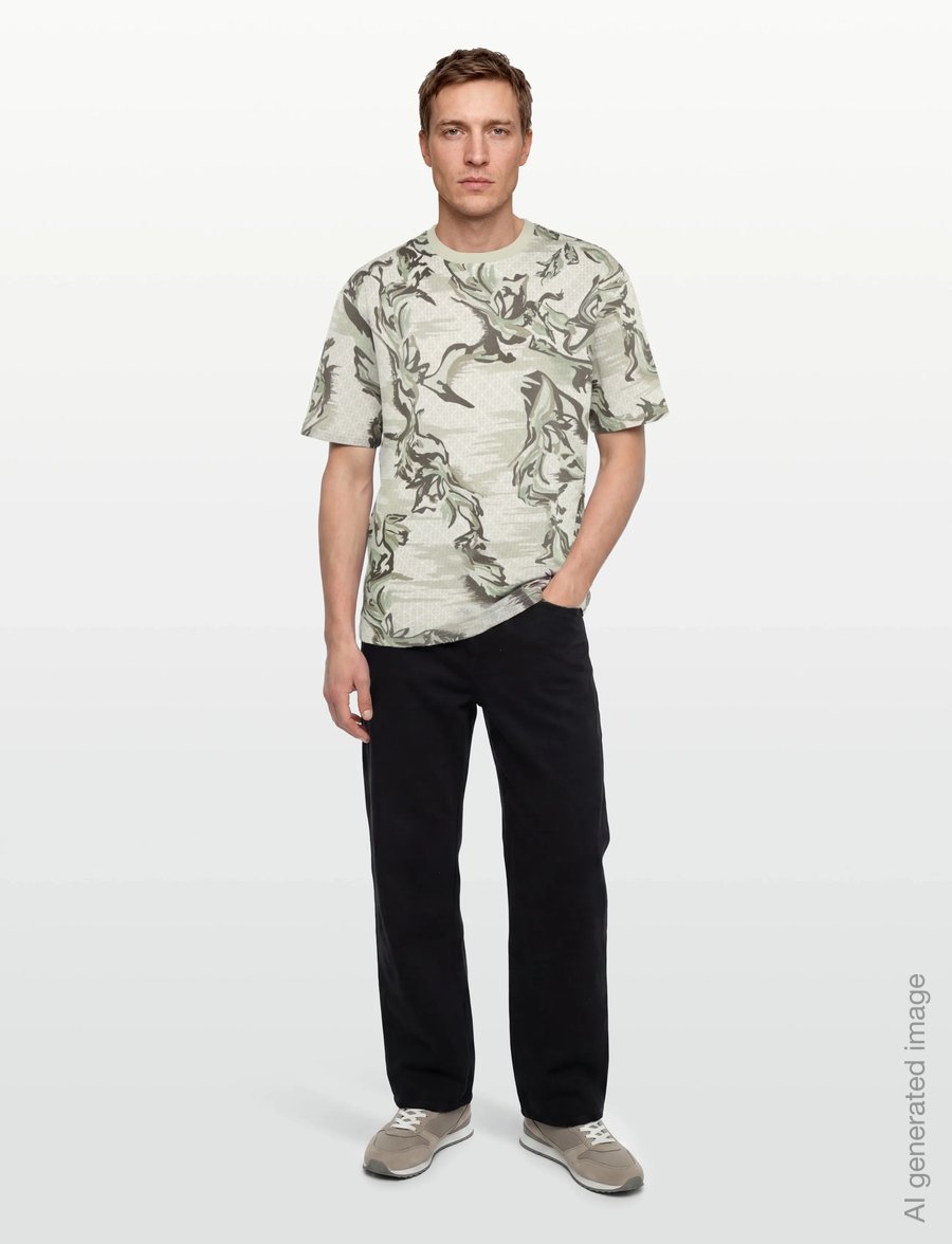 BOSS - Te_Barb - kortärmade t-shirts - light beige - 0