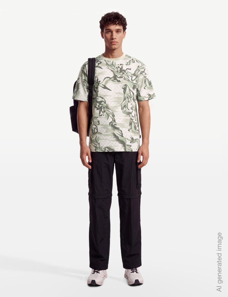 BOSS - Te_Barb - kurzärmelige t-shirts - light beige - 0