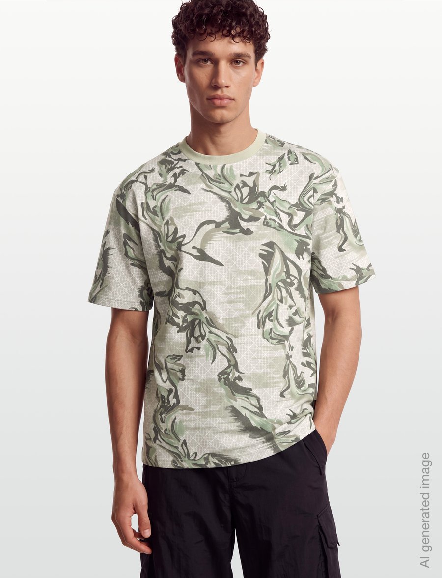 BOSS - Te_Barb - kurzärmelige t-shirts - light beige - 3