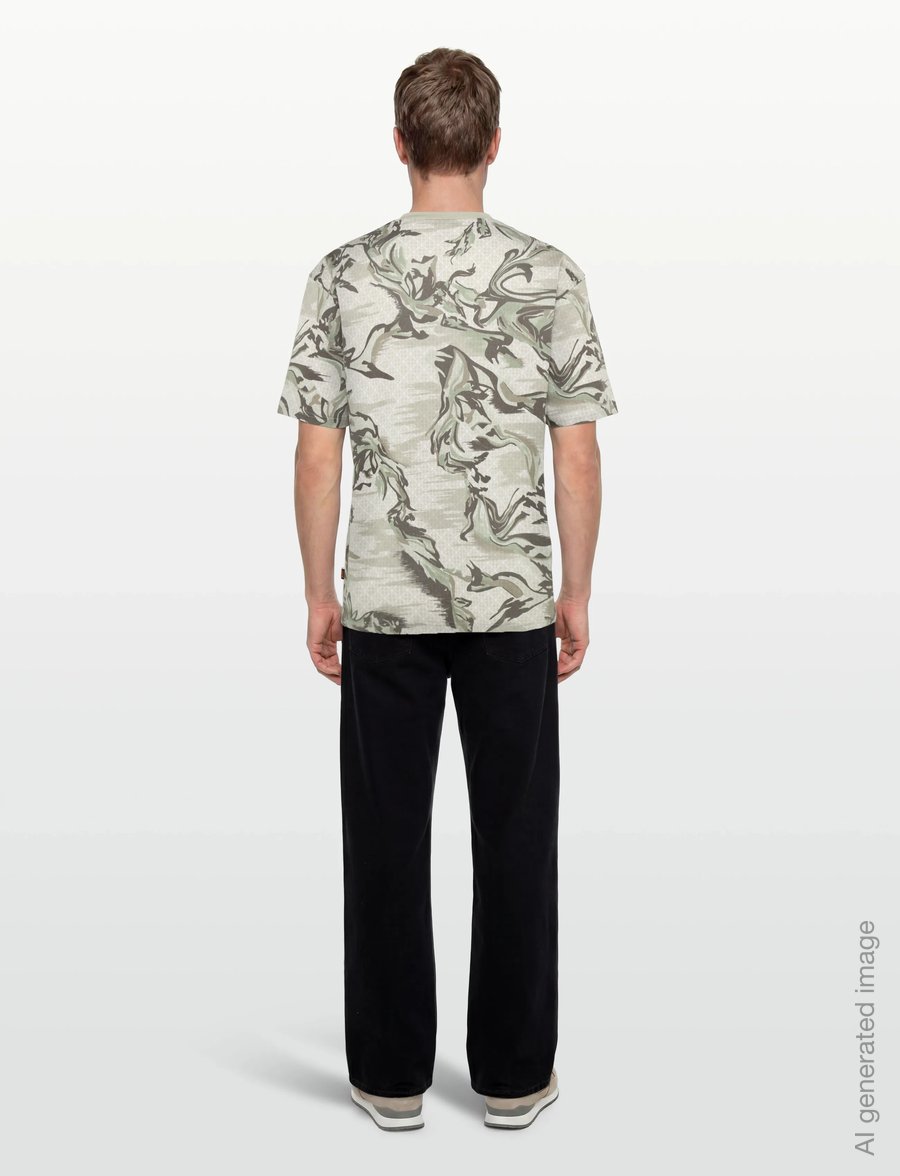 BOSS - Te_Barb - kortärmade t-shirts - light beige - 4