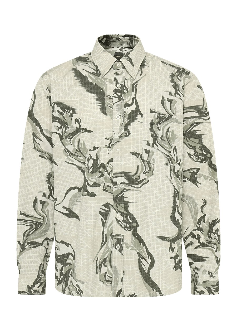 BOSS - Lobey_M - mustriga särgid - light beige - 1