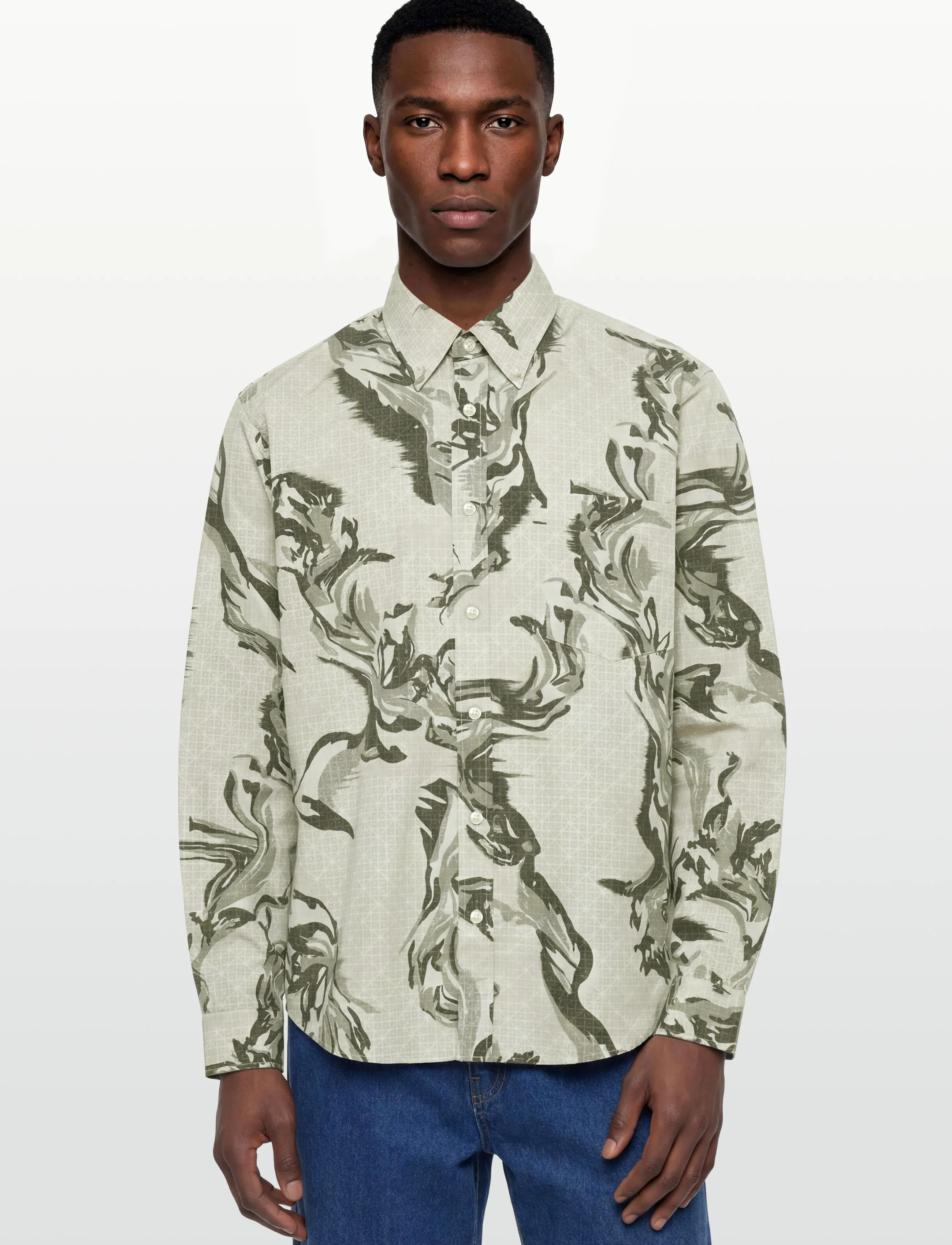BOSS - Lobey_M - mustriga särgid - light beige - 3