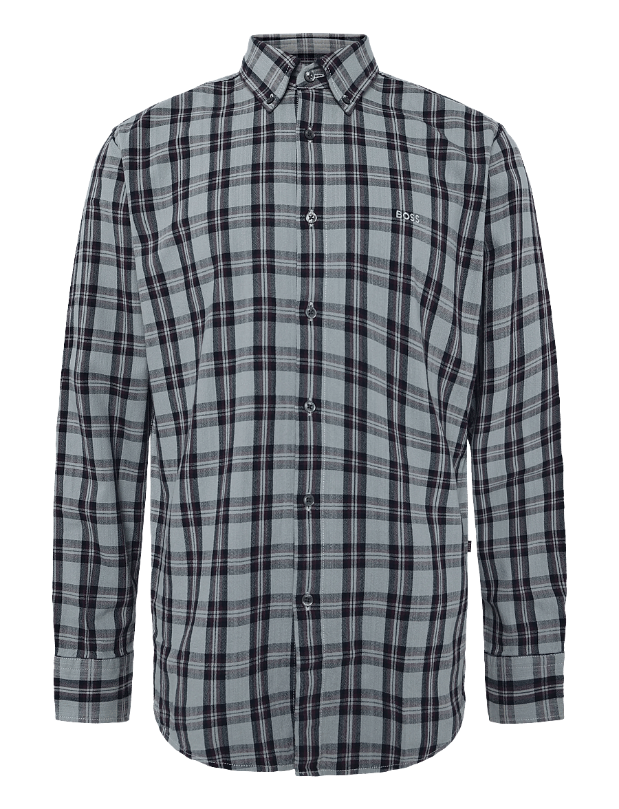 BOSS - Ricoplus_M - ruudulised särgid - open grey - 0