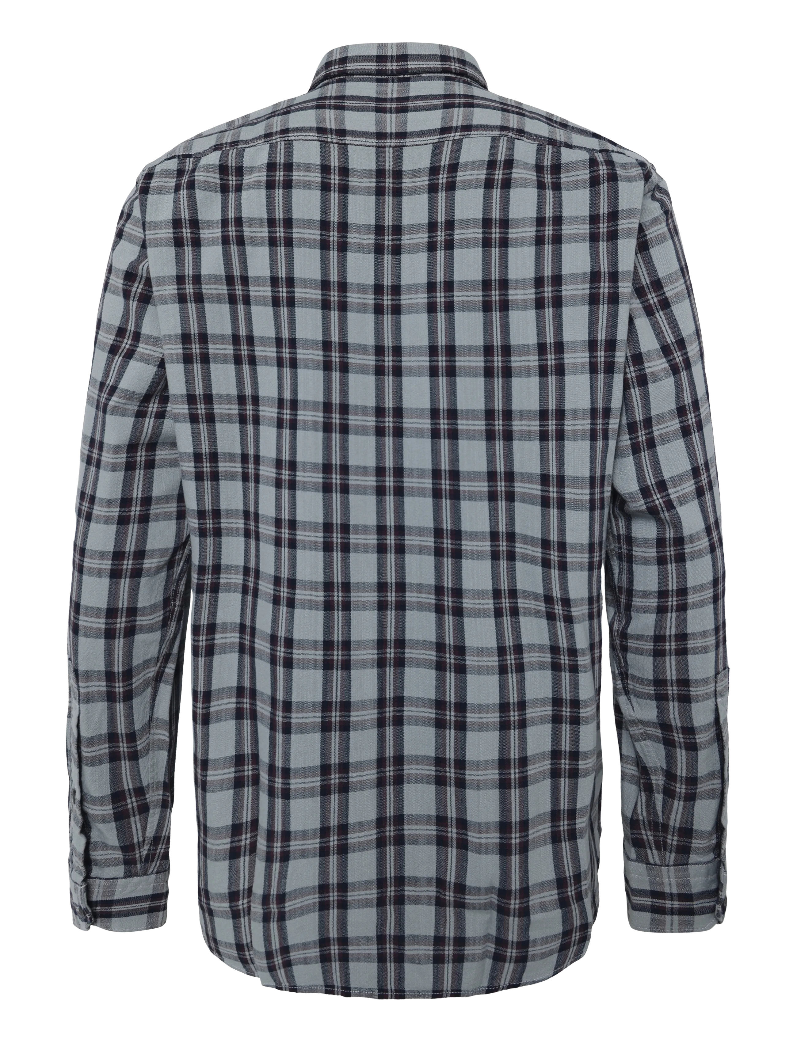 BOSS - Ricoplus_M - checkered shirts - open grey - 1