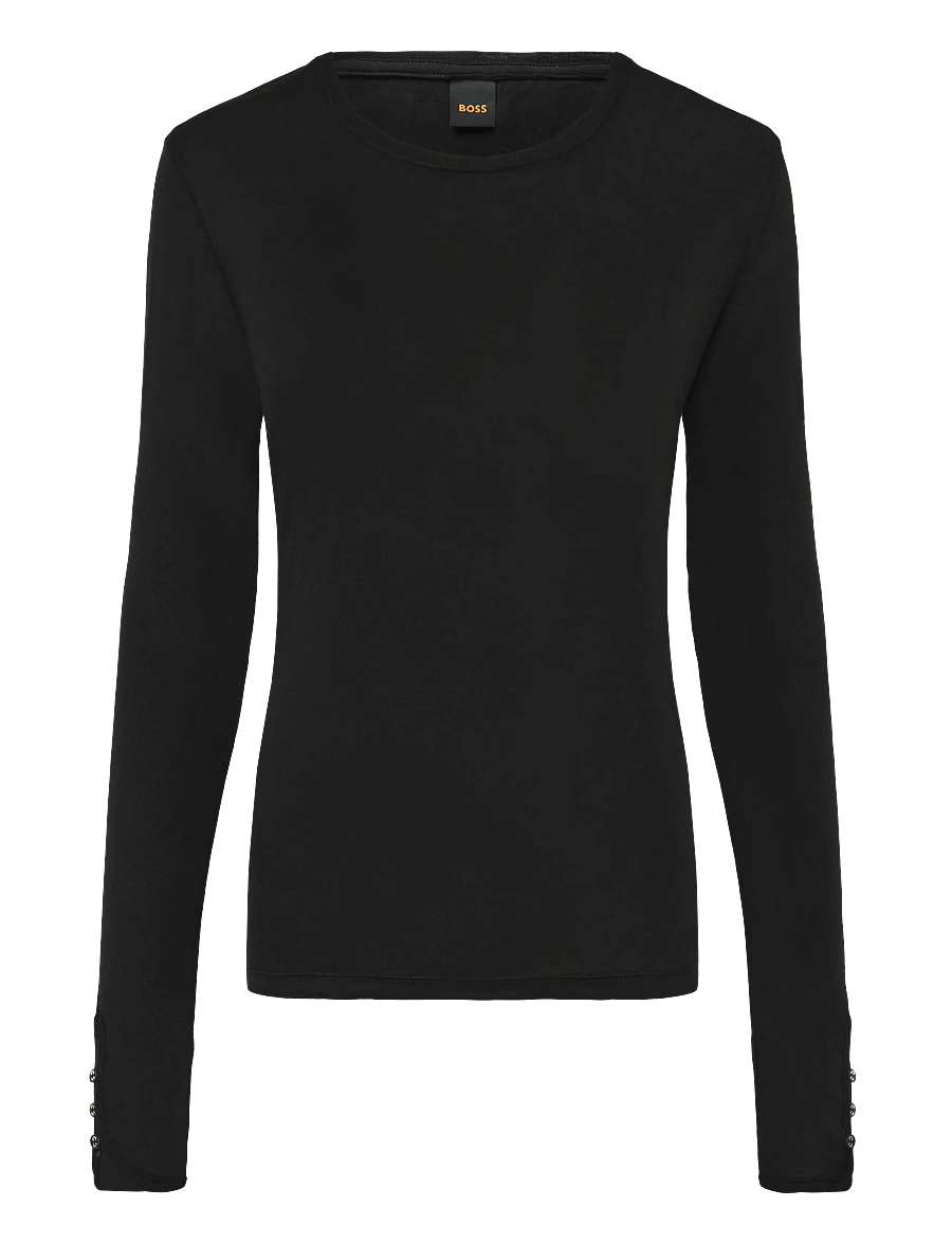 BOSS - C_Edeline_1 - langärmlige tops - black - 0