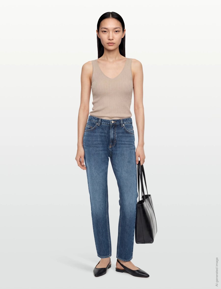 BOSS - C_ADA SLIM HR 3.0 - straight jeans - medium blue - 0