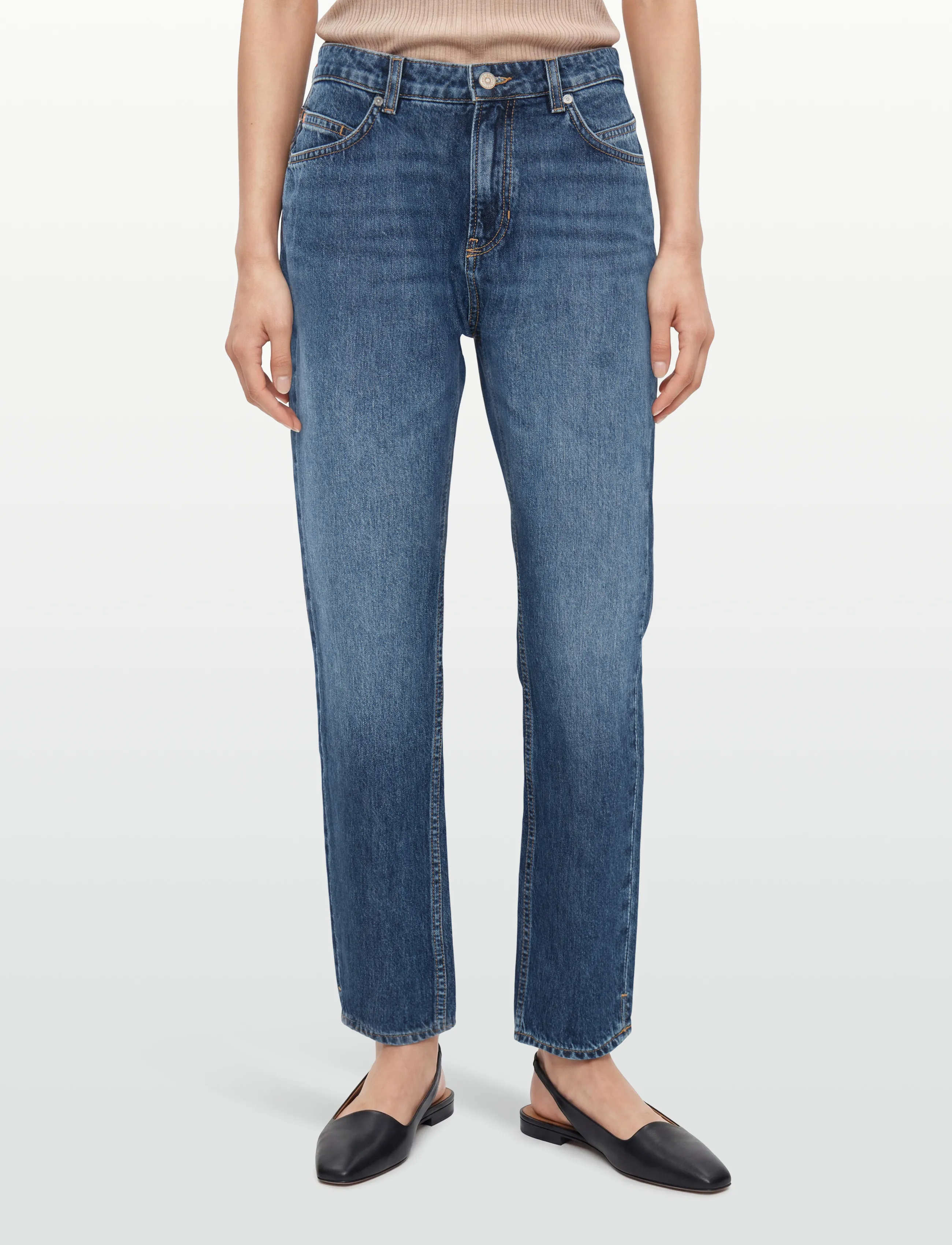 BOSS - C_ADA SLIM HR 3.0 - straight jeans - medium blue - 3