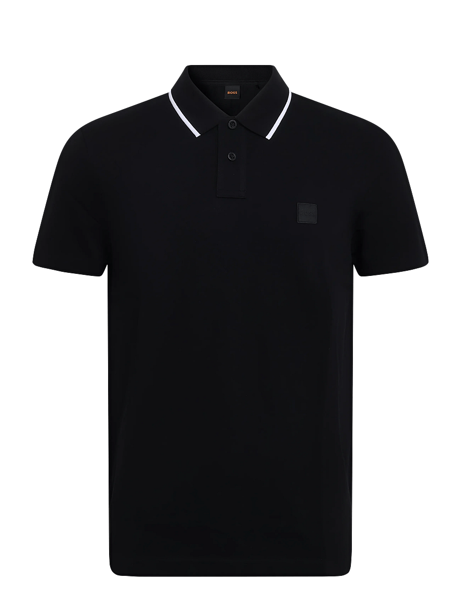 BOSS - Passerford - short-sleeved polos - black - 0