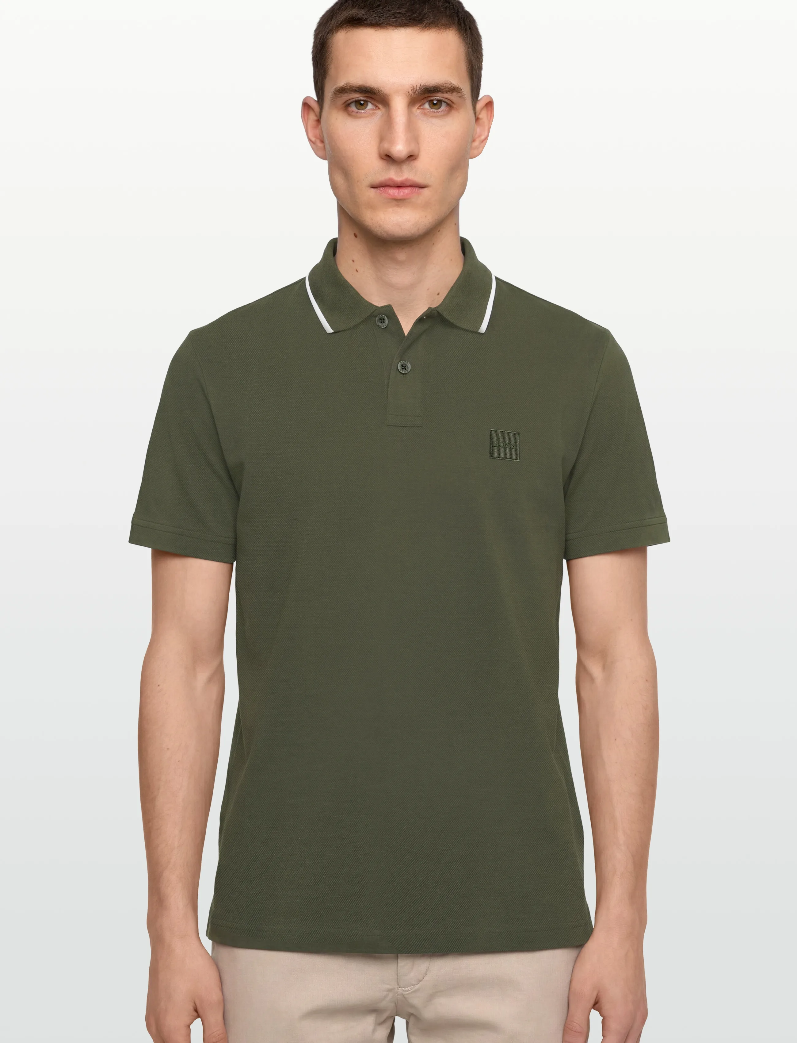 BOSS - Passerford - stickade pikéer - bright green - 3