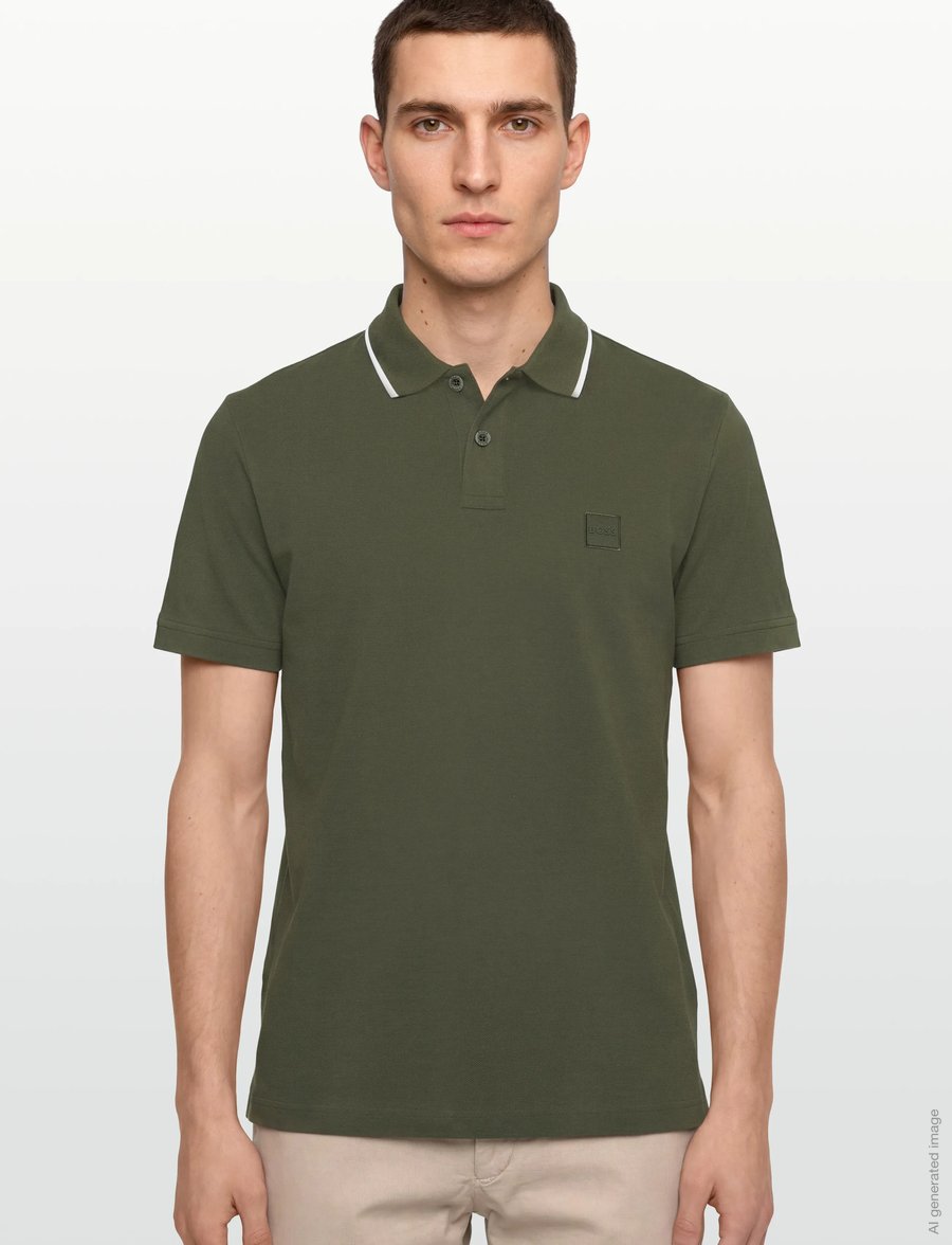 BOSS - Passerford - stickade pikéer - bright green - 3