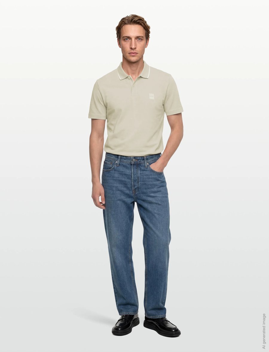 BOSS - Passerford - polostrik - light beige - 0