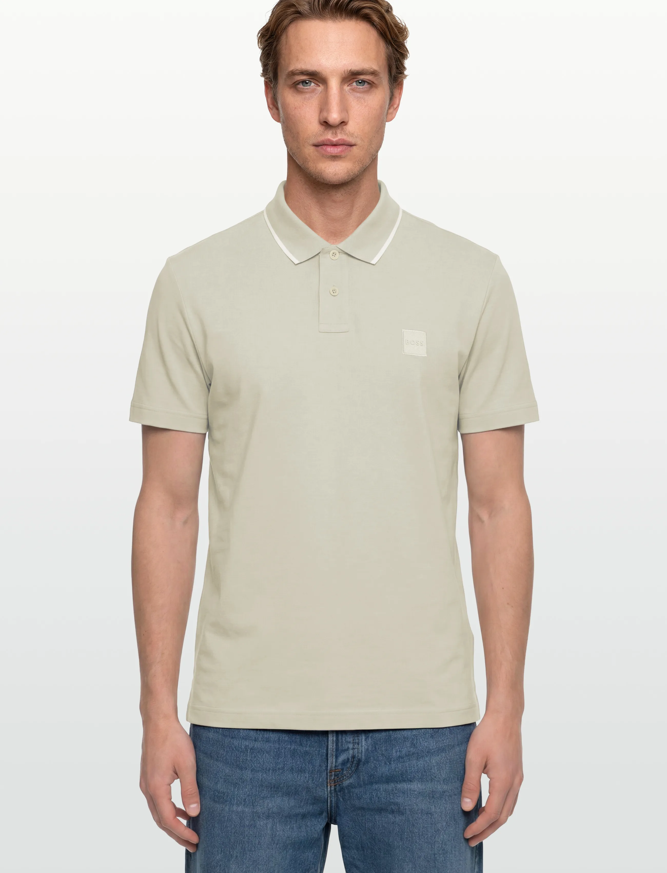 BOSS - Passerford - polostrik - light beige - 3