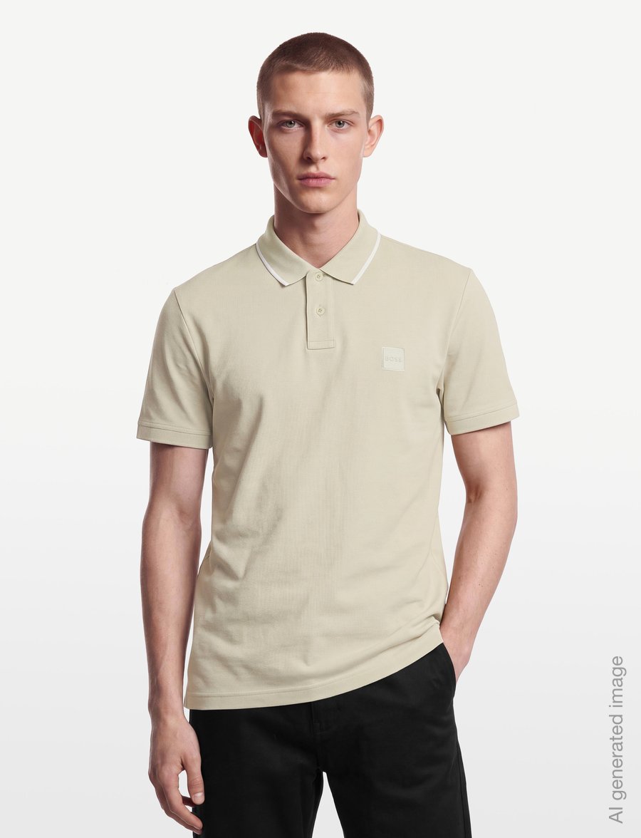 BOSS - Passerford - short-sleeved polos - light beige - 3