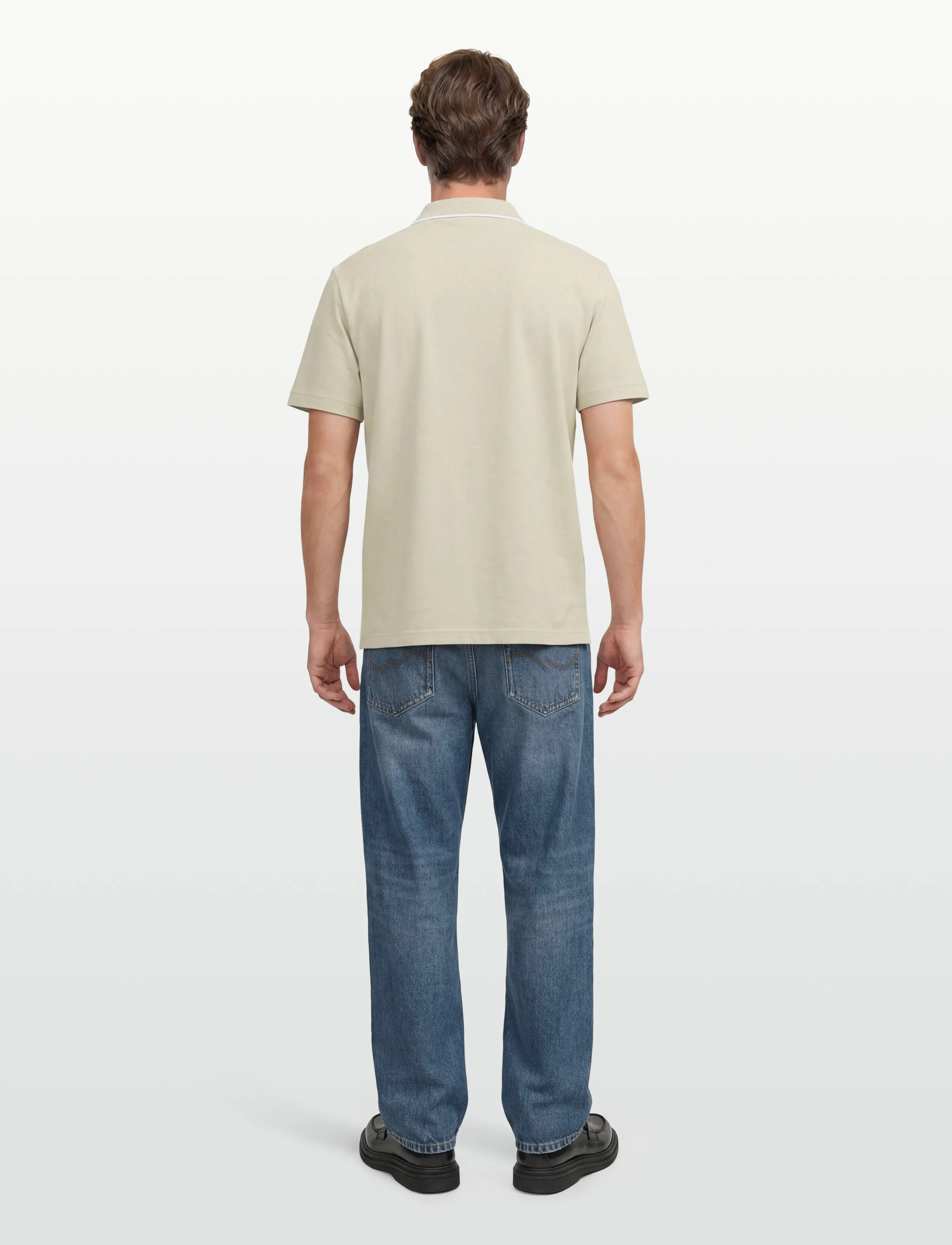 BOSS - Passerford - polostrik - light beige - 4