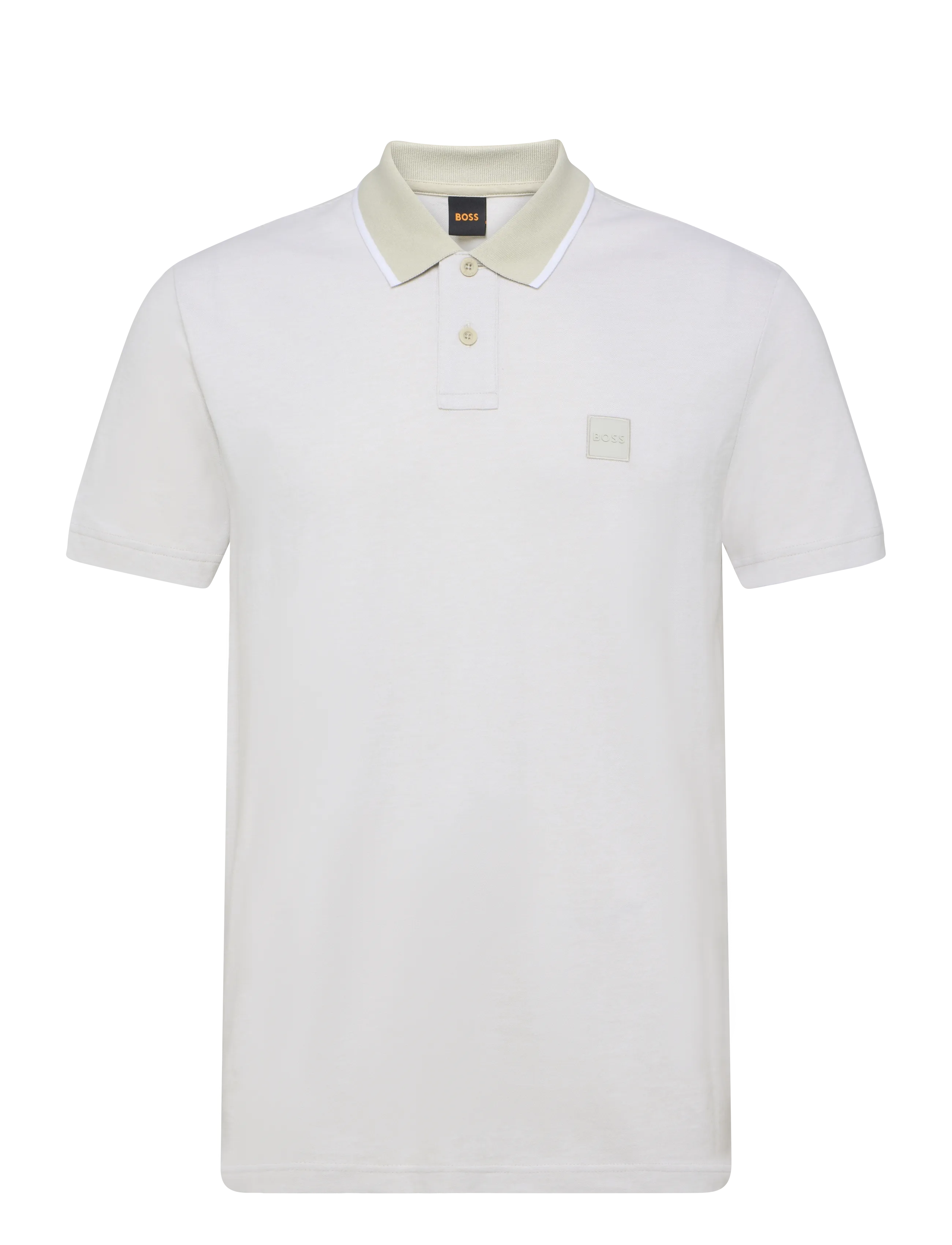BOSS Passerford - Langärmlige Strick-Polohemden - LIGHT BEIGE / beige