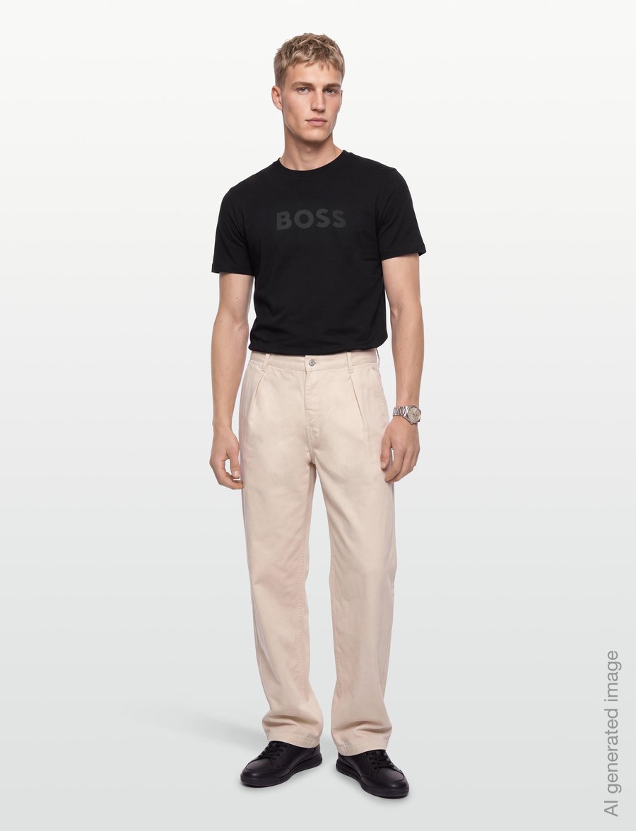 BOSS - Te_Logo - kortærmede t-shirts - black - 0