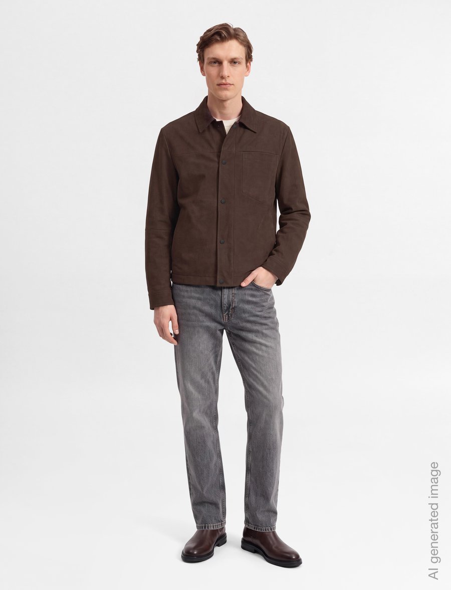 BOSS - Jomod - herbstjacken - dark brown - 0