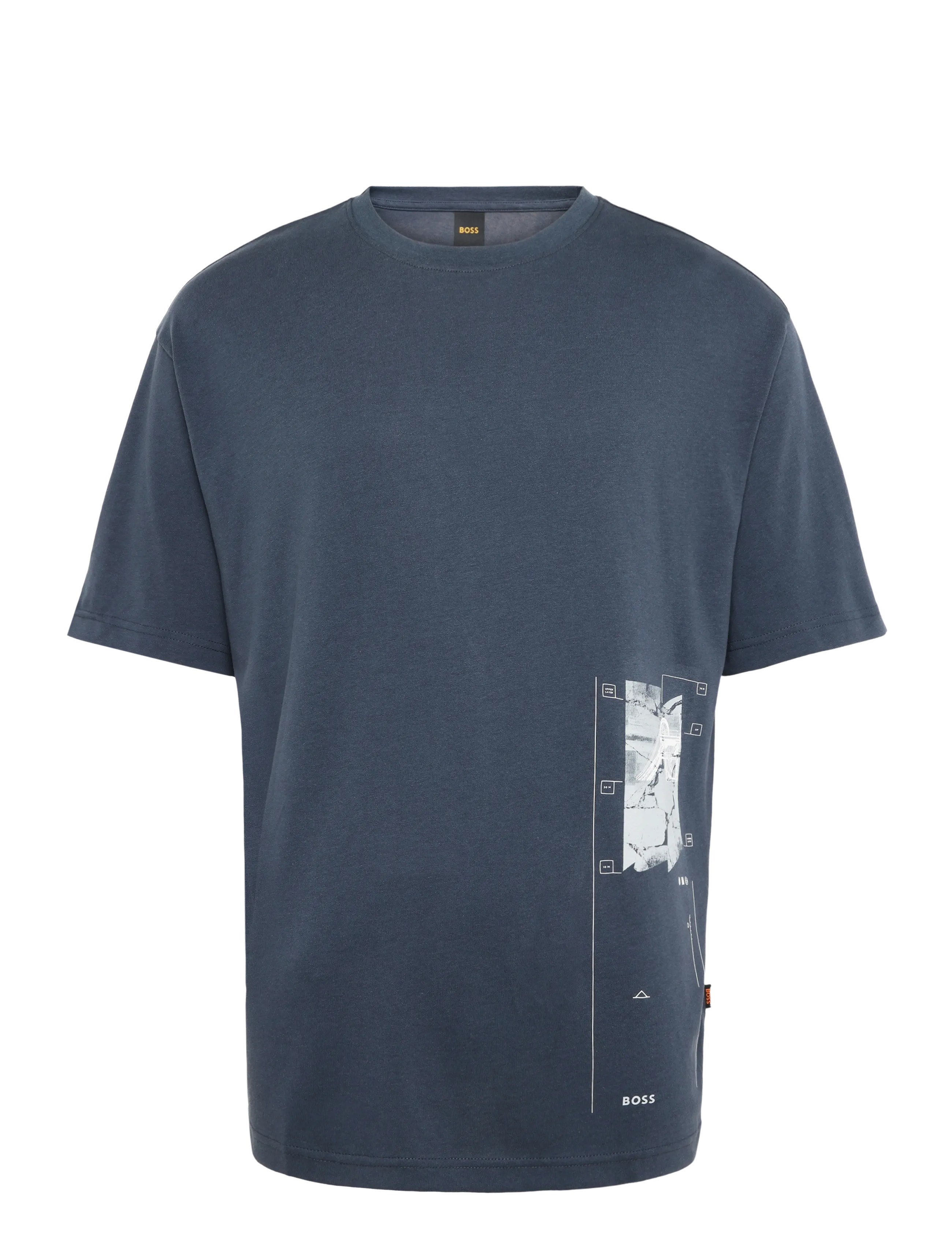 BOSS Te_Journey - Kleidung - DARK BLUE / navy