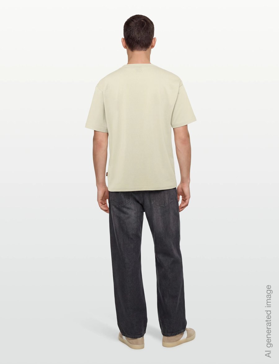 BOSS - Te_Journey - kortärmade t-shirts - light beige - 4