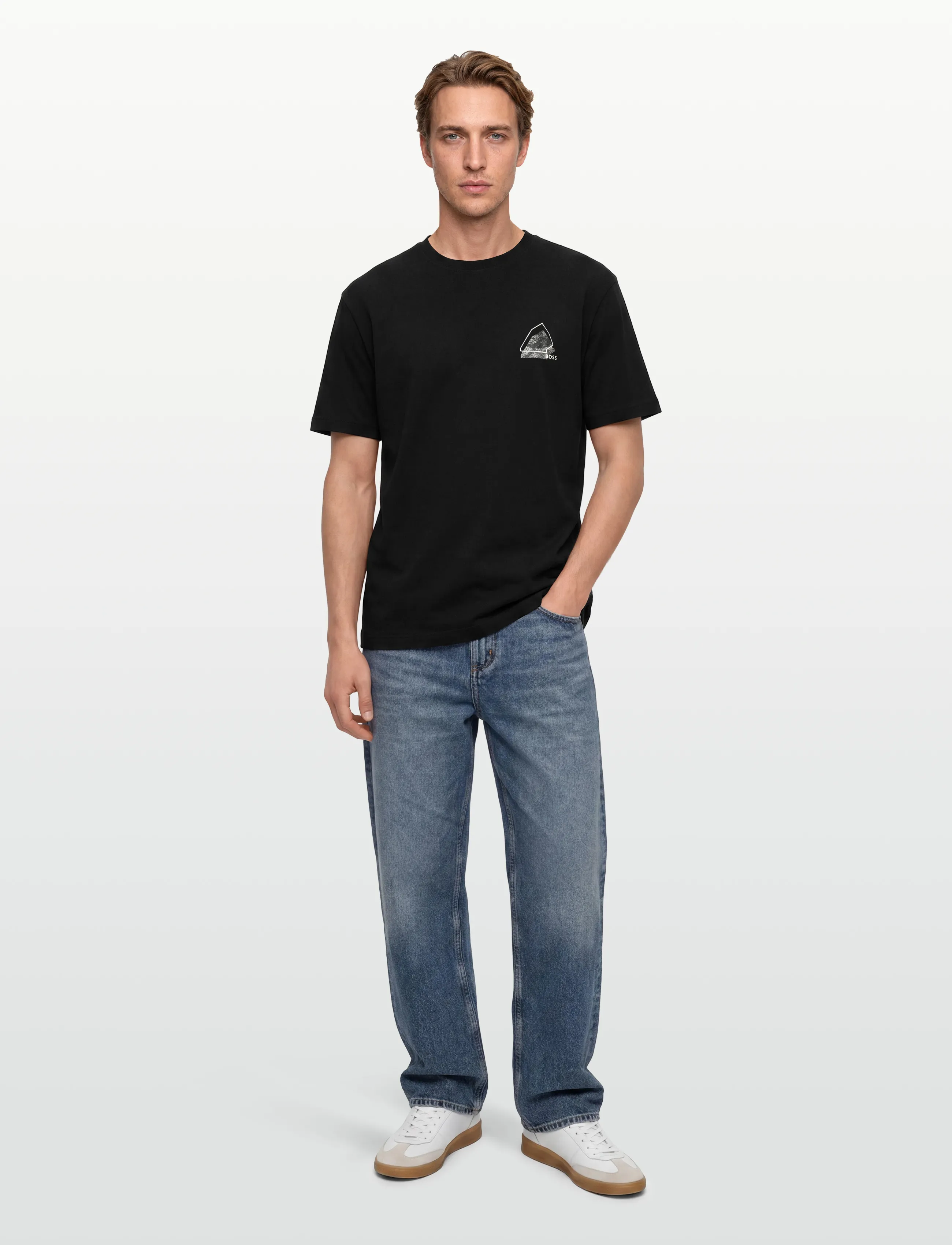 T-shirt 'Te_Frame' brun / mörkgrå / svart 2