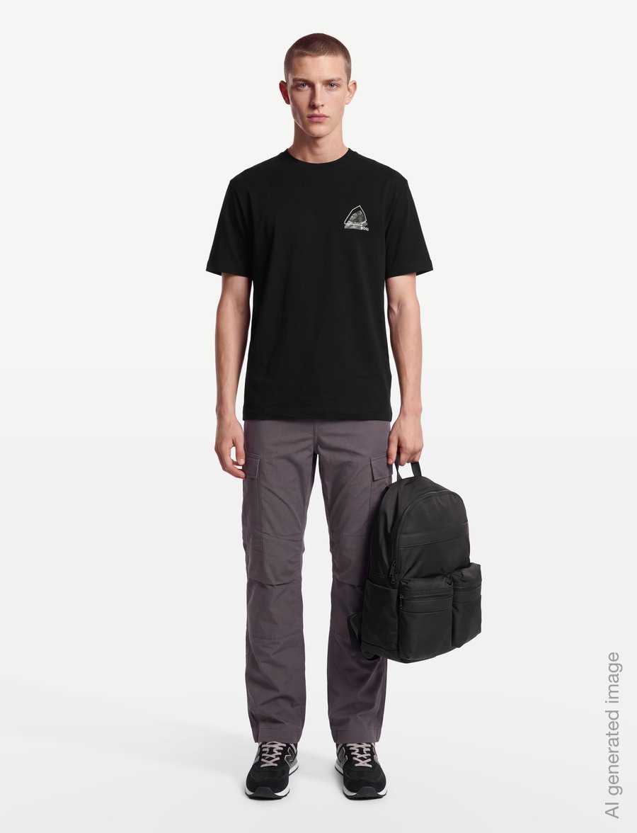 BOSS - Te_Frame - stutterma bolir - black - 0