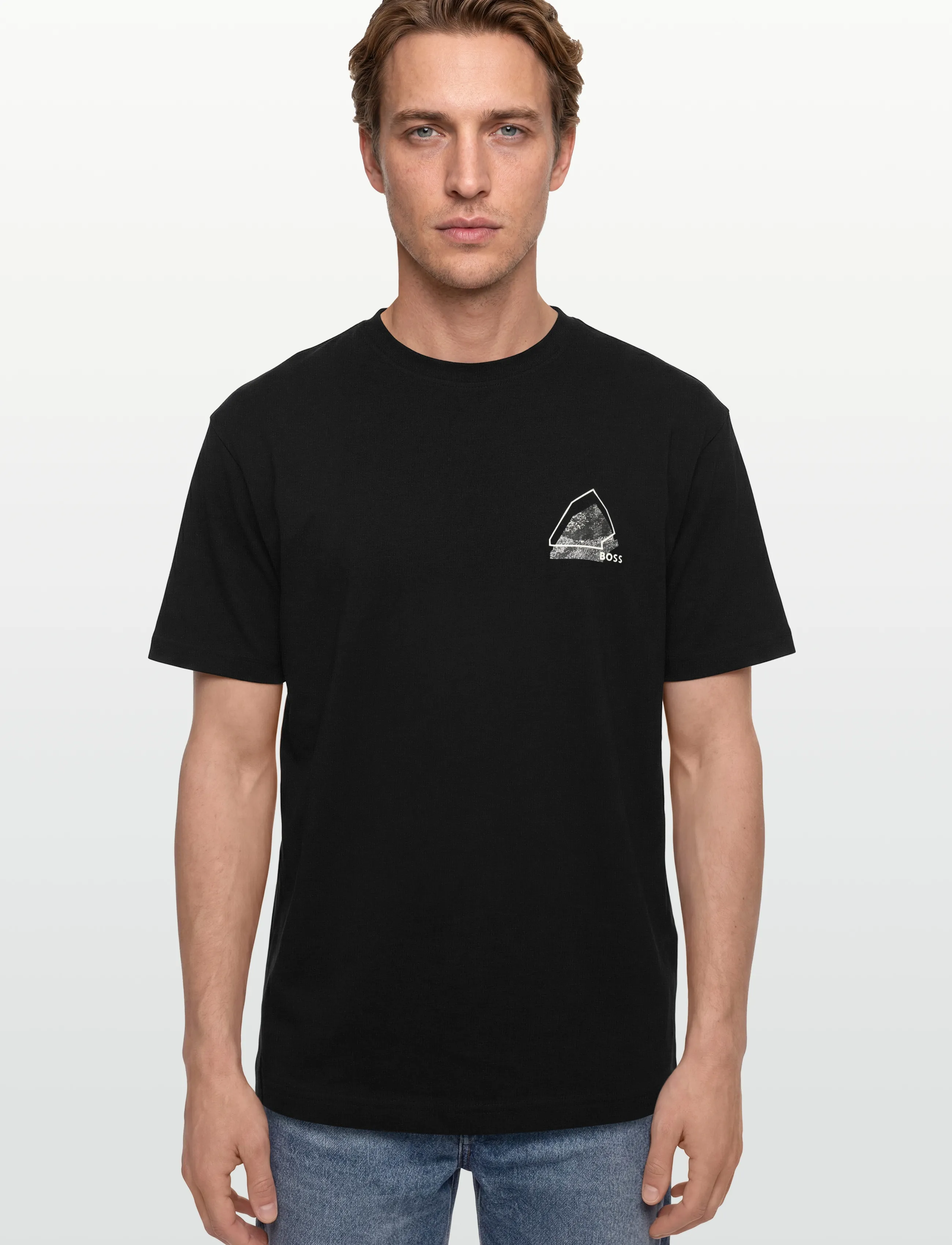 T-shirt 'Te_Frame' brun / mörkgrå / svart 3